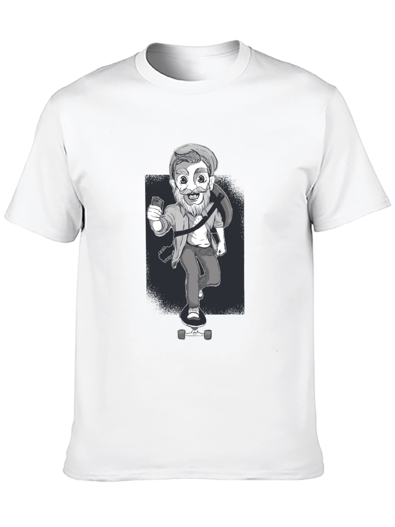 Skateboarding Dude Graphic Tee - Cool Casual Style
