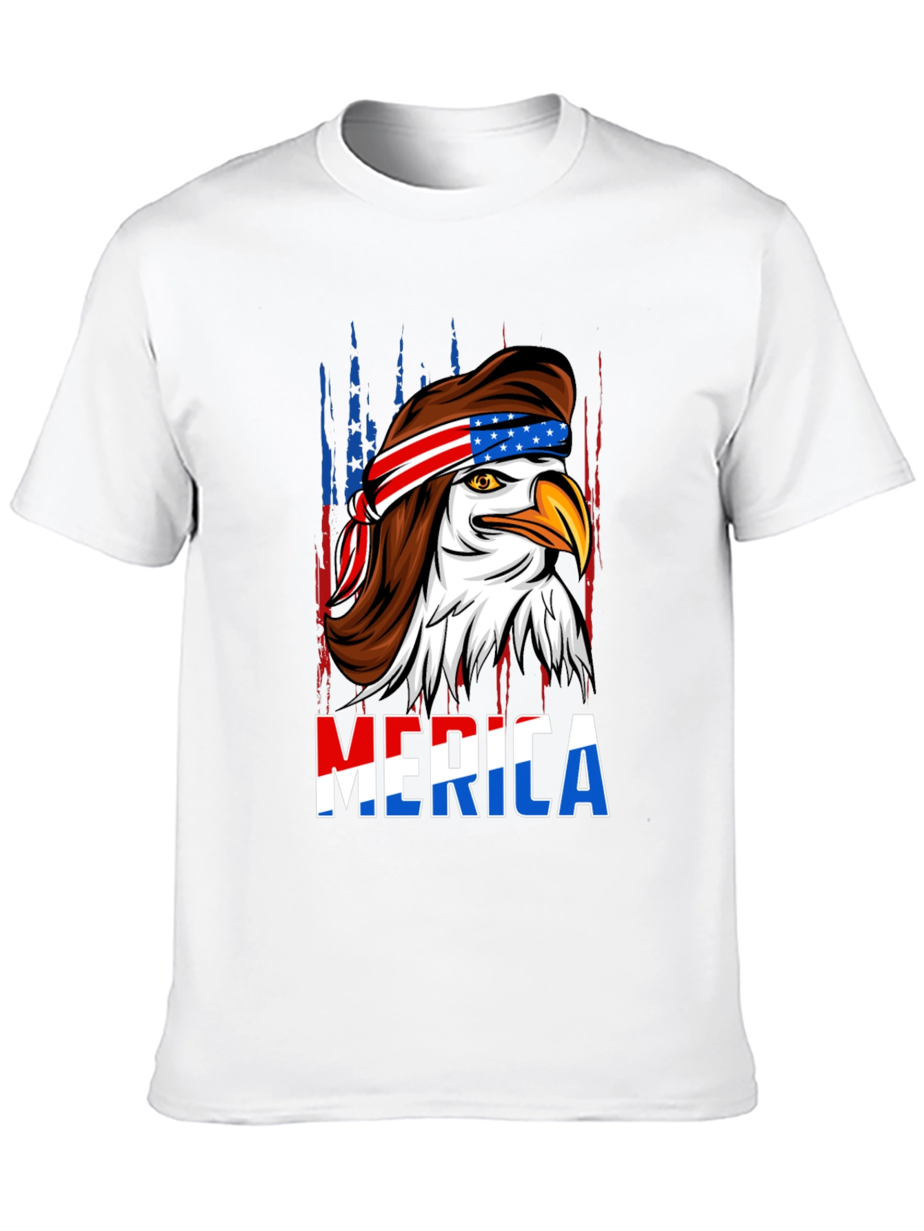 American Eagle Mullet T-Shirt - Patriotic USA Design