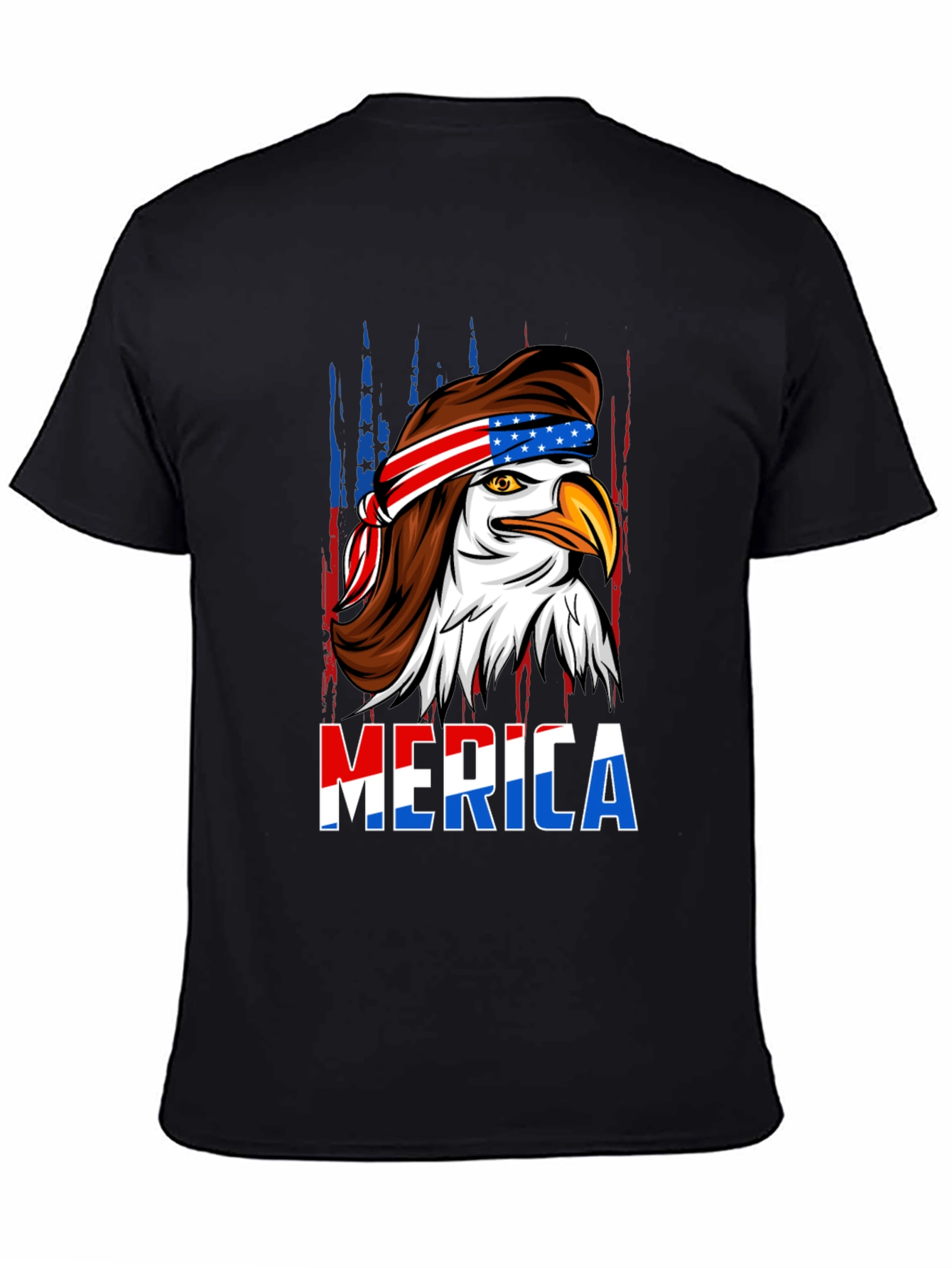 American Eagle Mullet T-Shirt - Patriotic USA Design