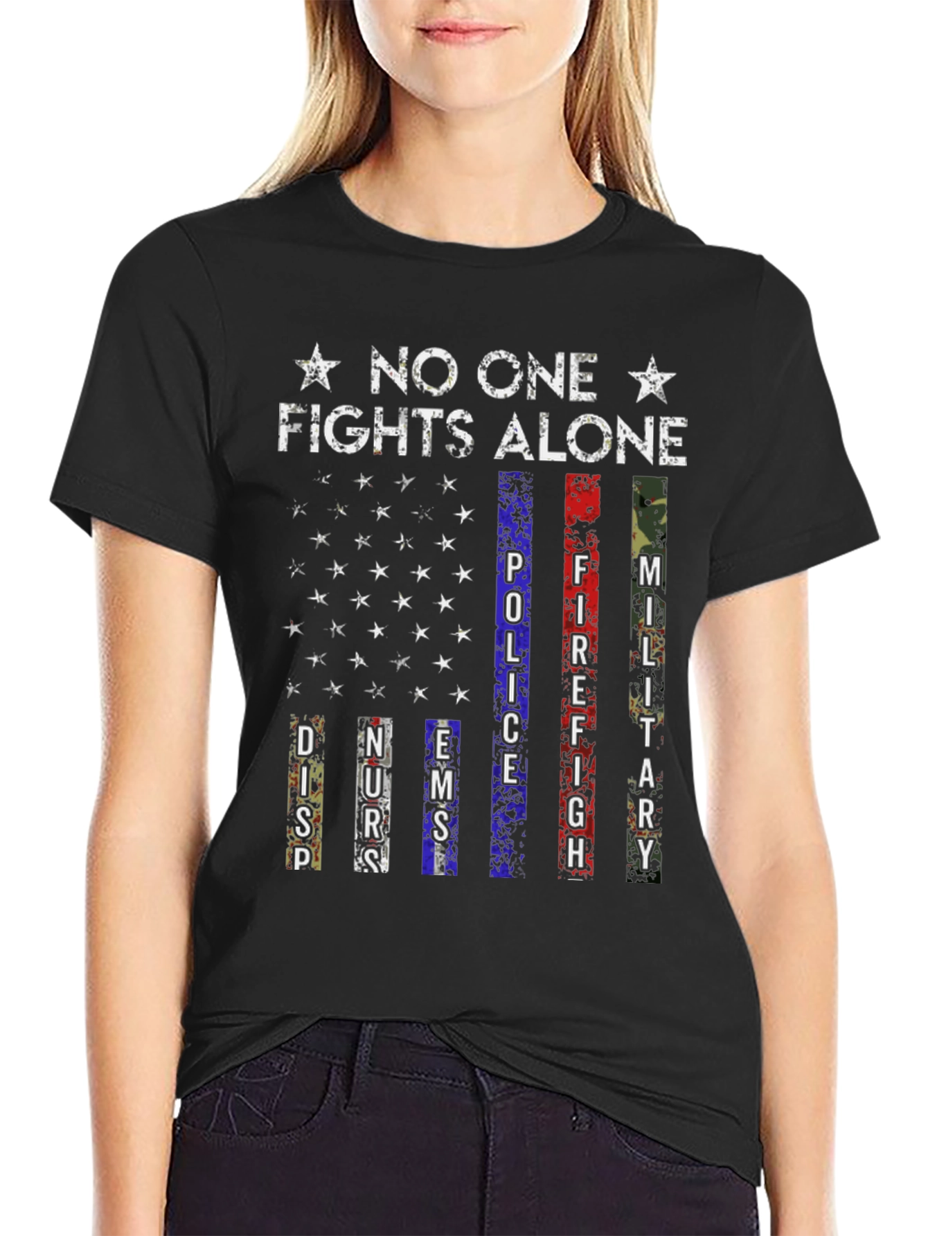 No One Fights Alone Support T-Shirt