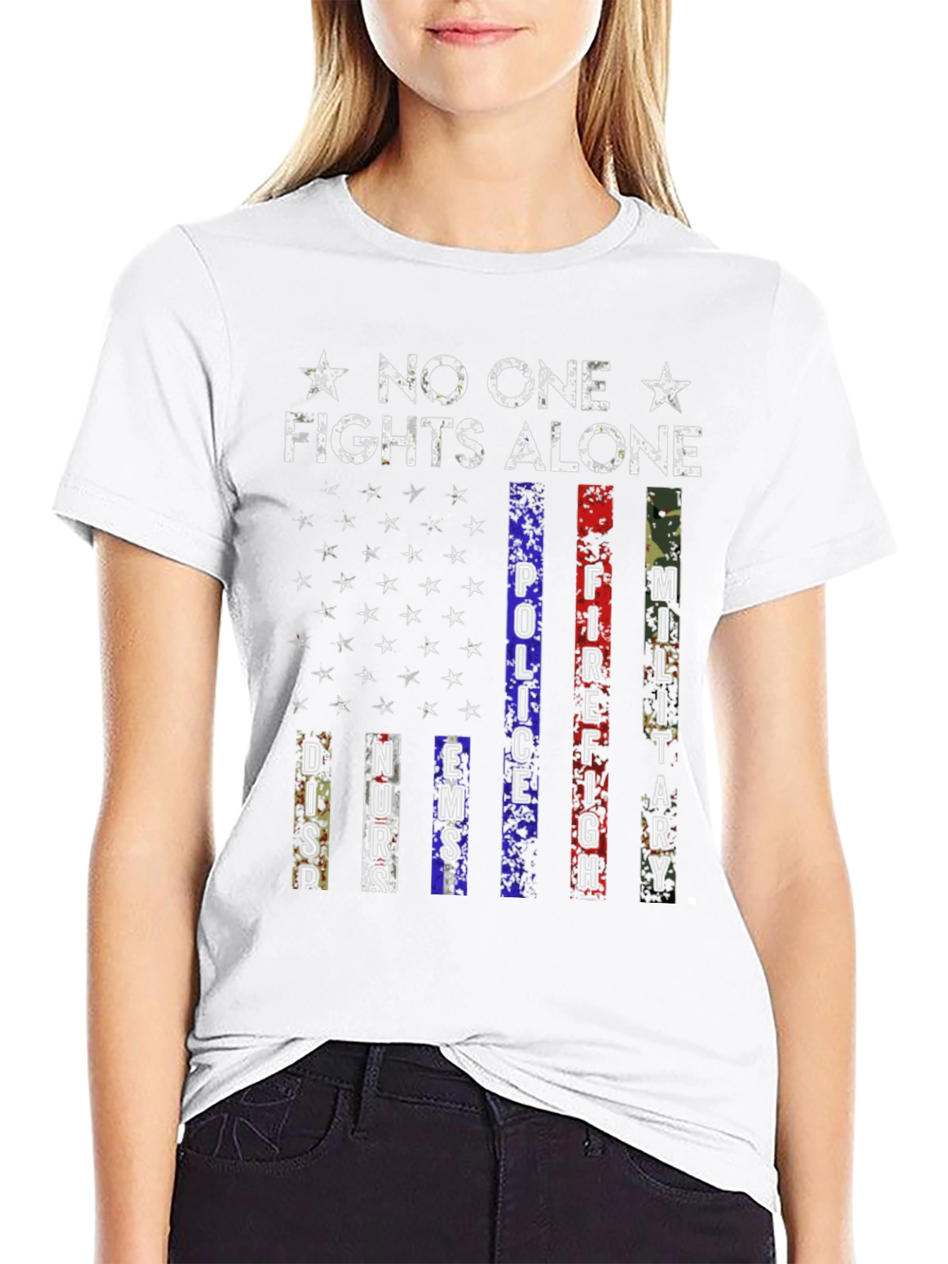 No One Fights Alone Support T-Shirt