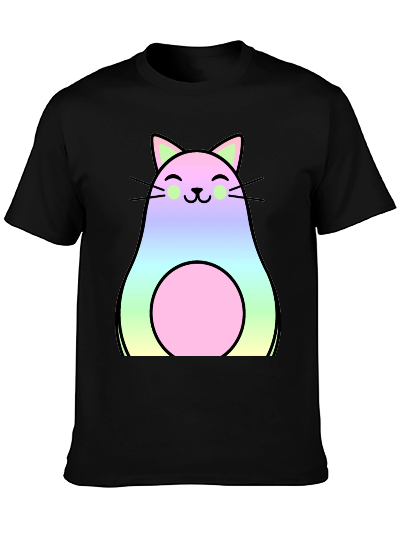 Avocado Cat T-Shirt - Kawaii Cute