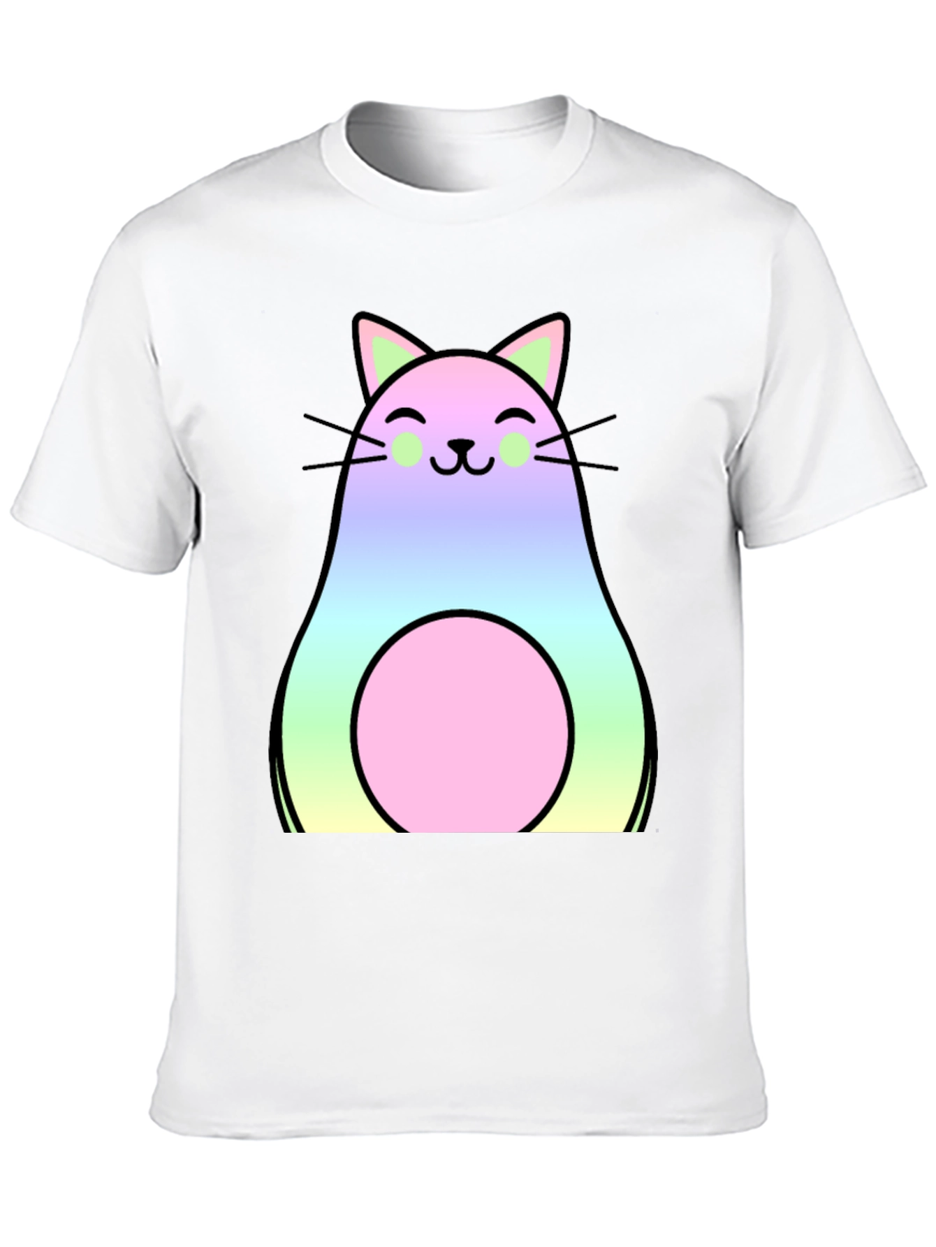 Avocado Cat T-Shirt - Kawaii Cute