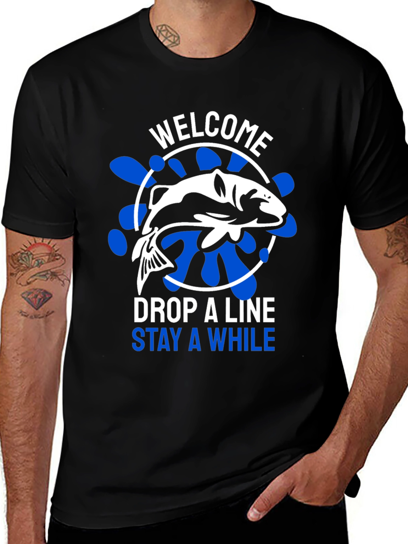 Welcome Drop A Line Fishing T-Shirt