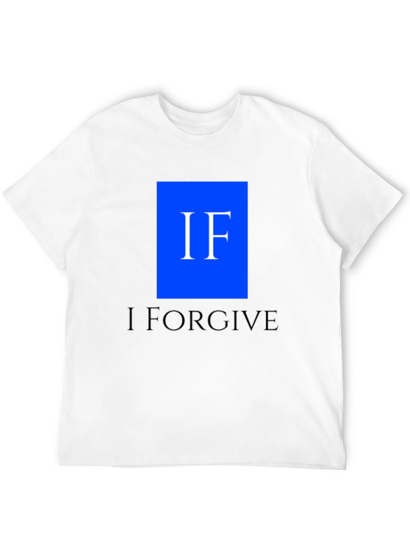 I Forgive Mens Black Graphic Tee