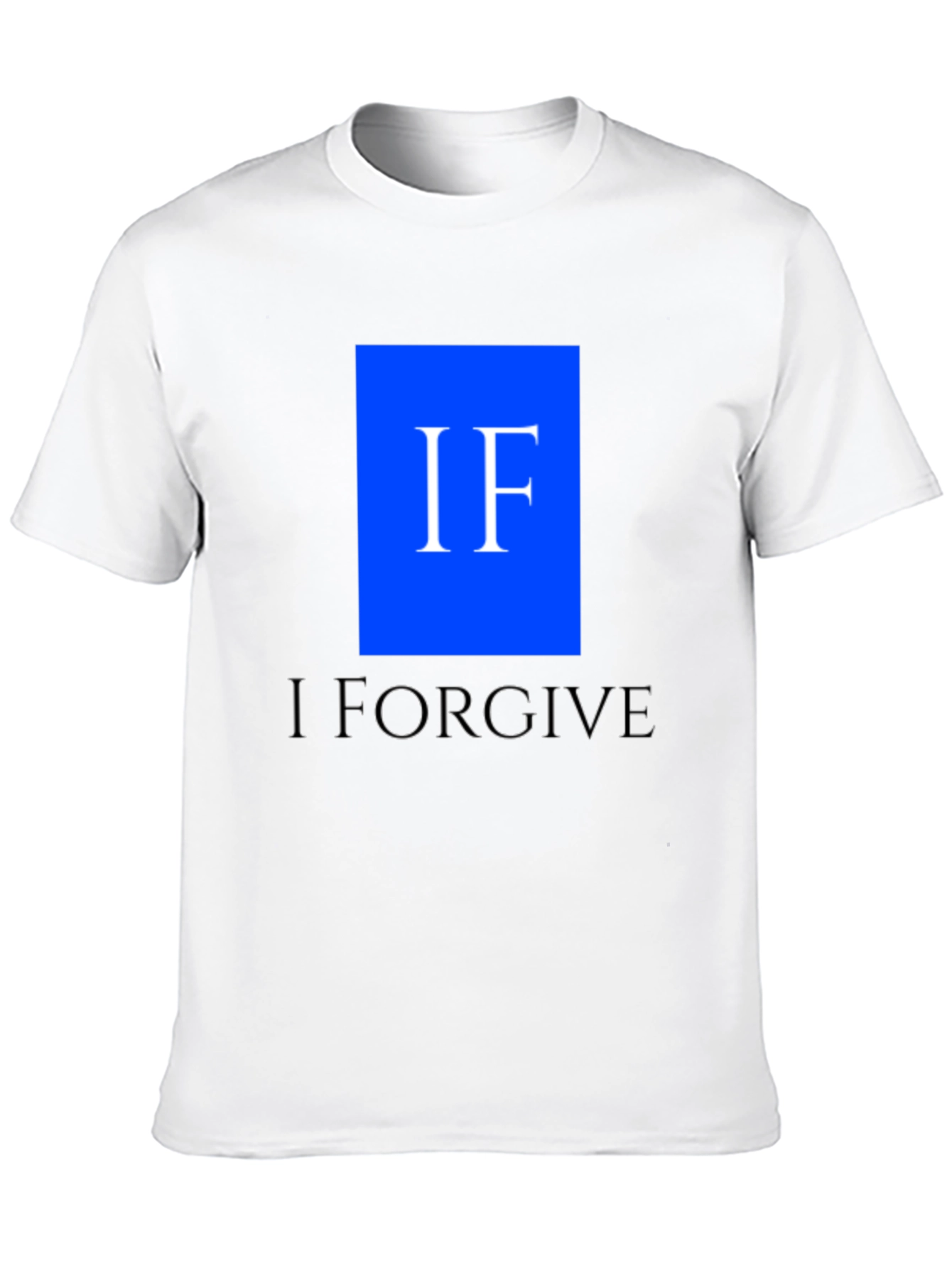 I Forgive Mens Black Graphic Tee