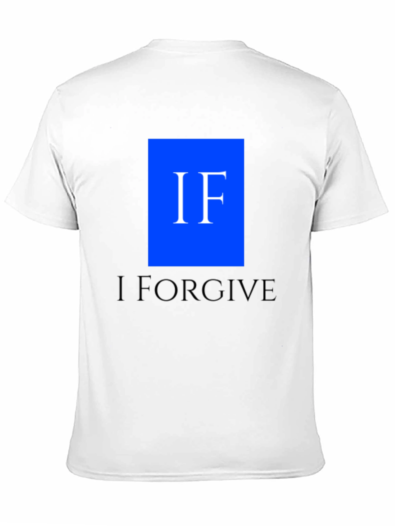 I Forgive Mens Black Graphic Tee