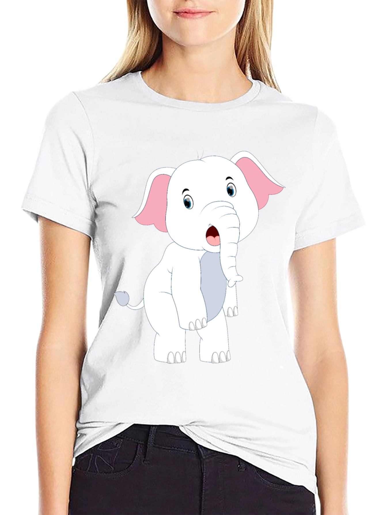Cute Elephant Graphic T-Shirt - Fun Animal Tee