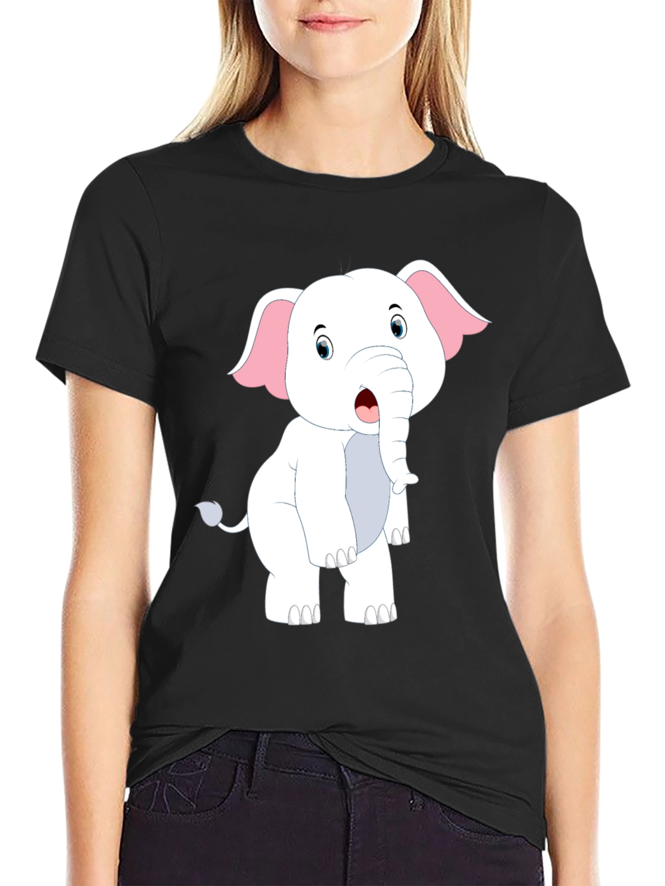Cute Elephant Graphic T-Shirt - Fun Animal Tee