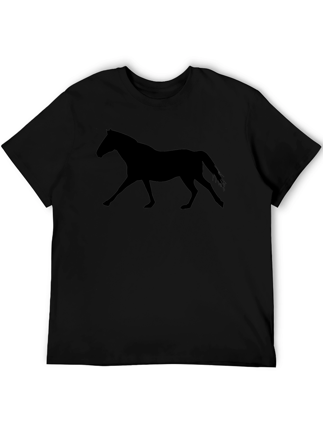 Black Horse Silhouette Graphic Tee