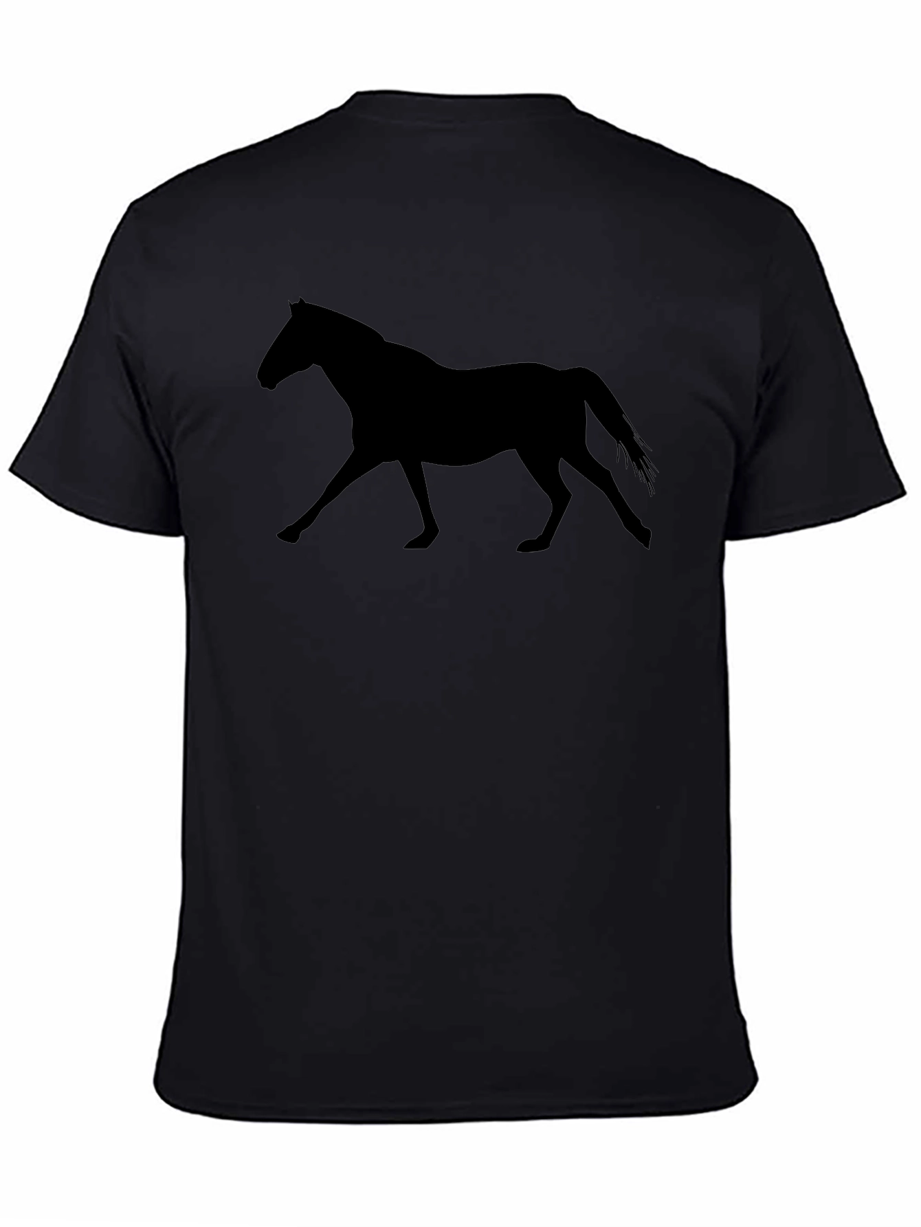 Black Horse Silhouette Graphic Tee