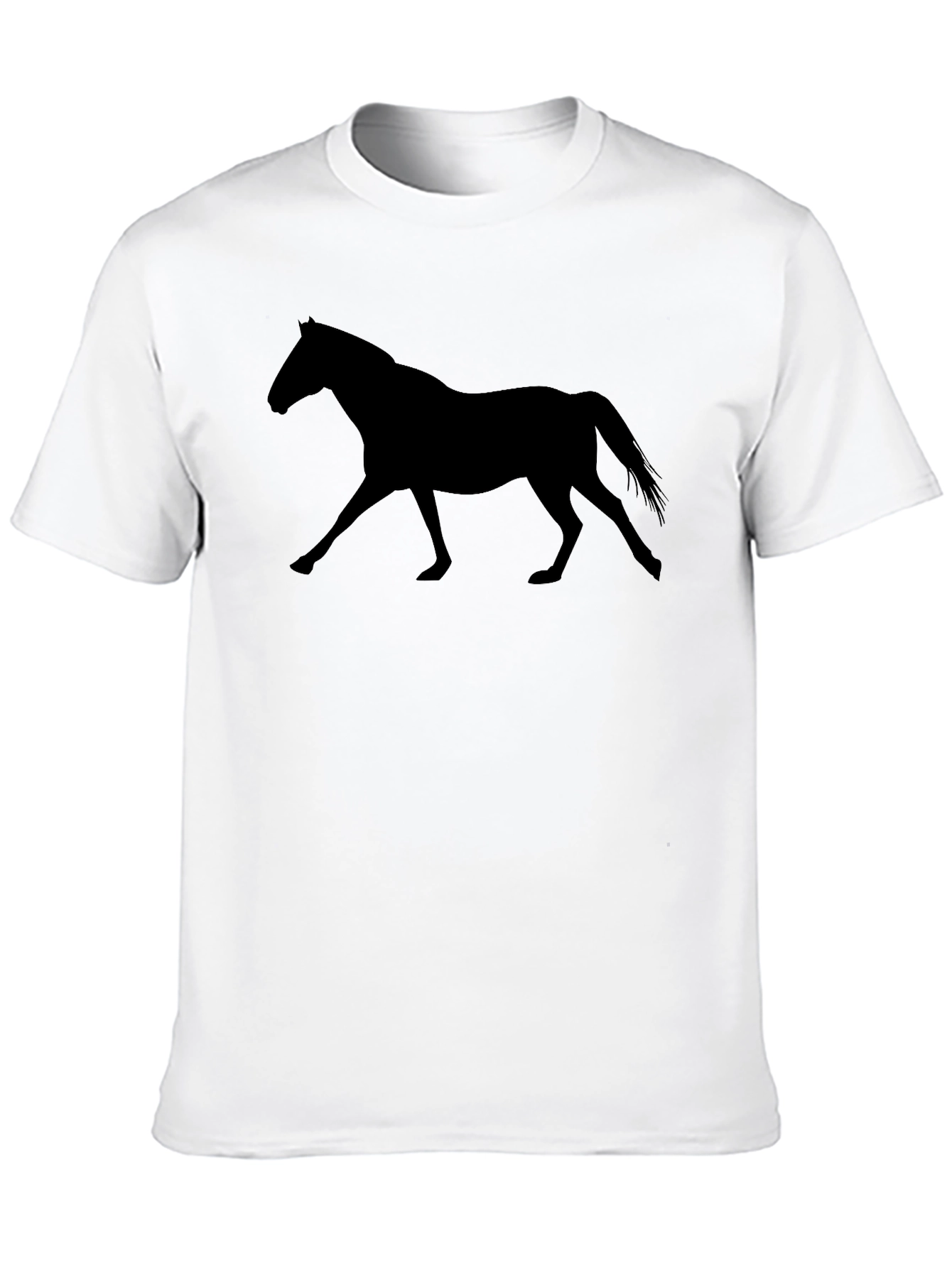 Black Horse Silhouette Graphic Tee