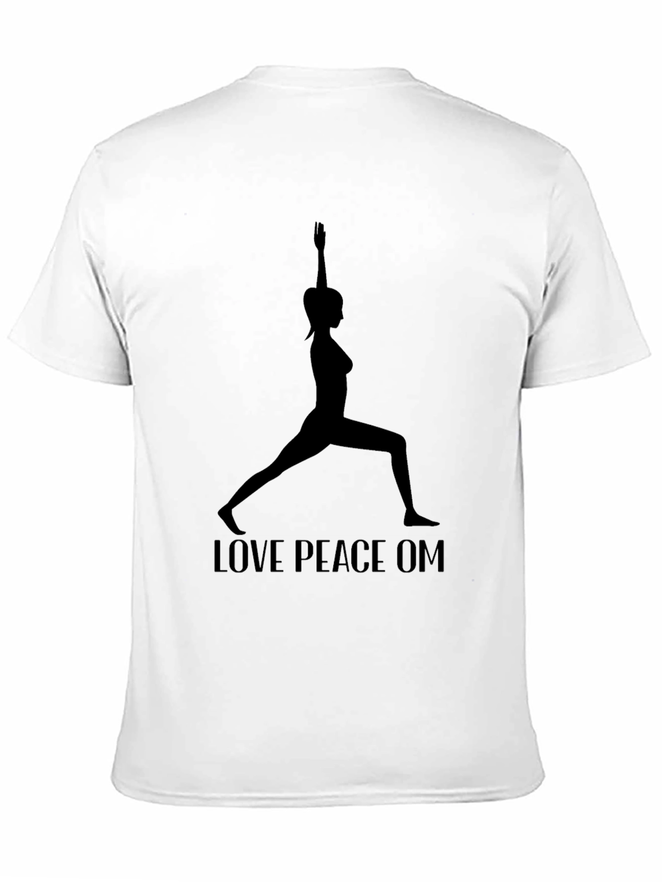 Yoga Silhouette Graphic Tee - Love Peace OM