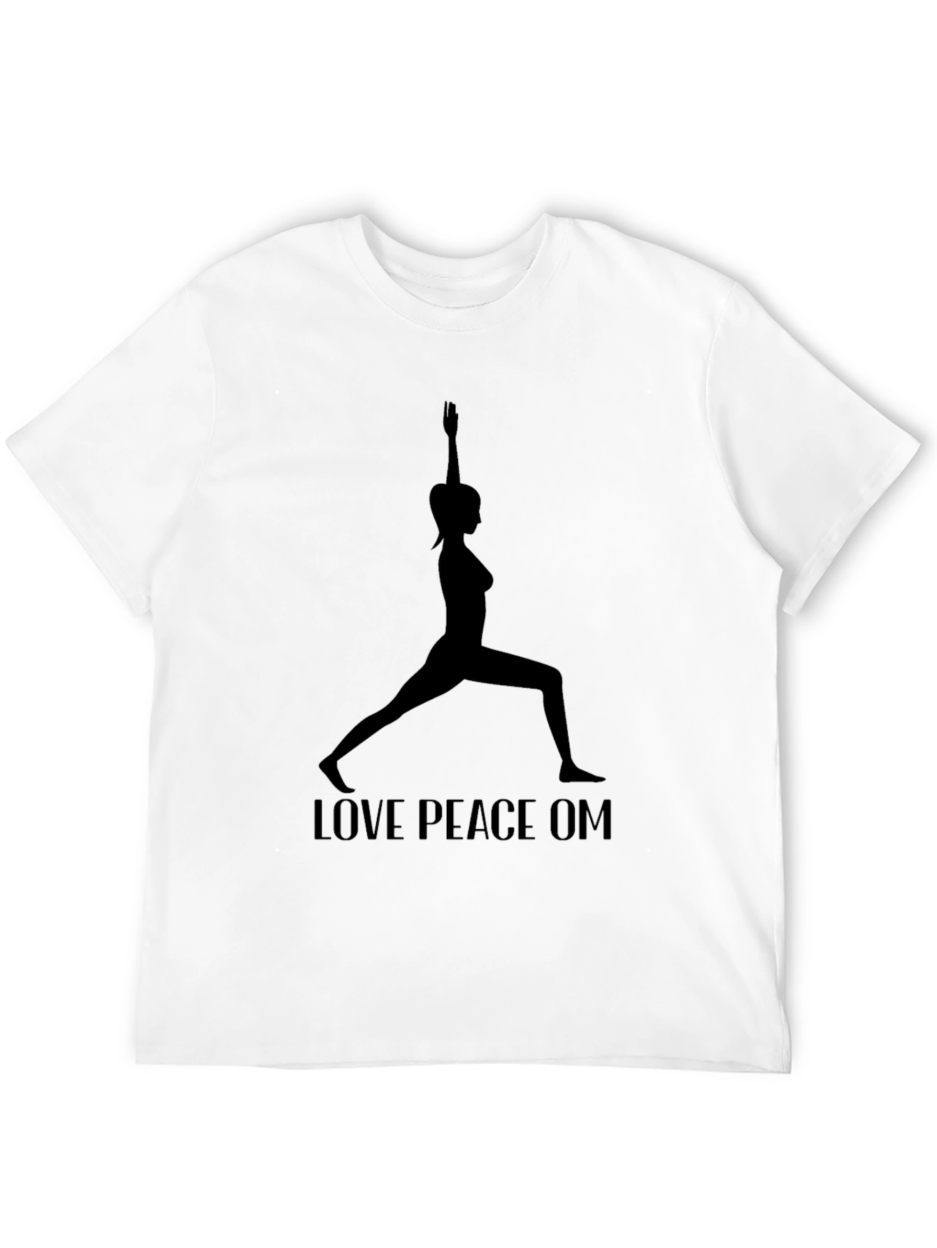 Yoga Silhouette Graphic Tee - Love Peace OM