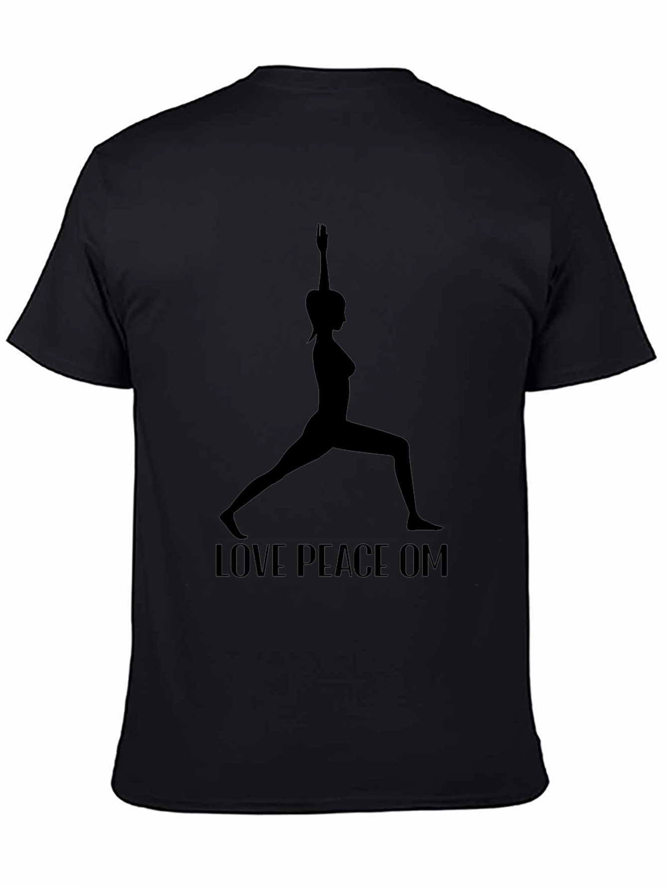 Yoga Silhouette Graphic Tee - Love Peace OM