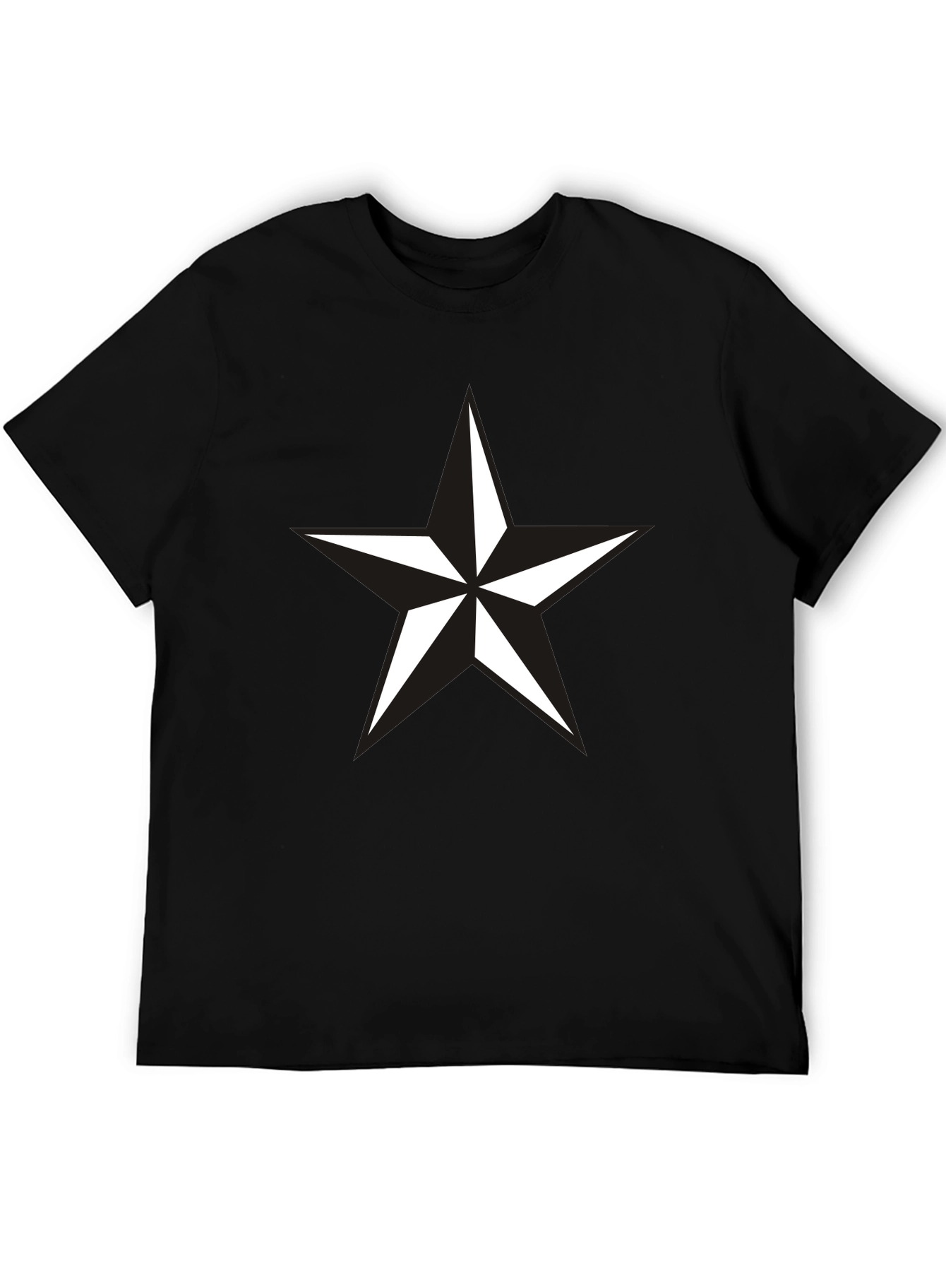 Black Star Graphic Mens T-Shirt