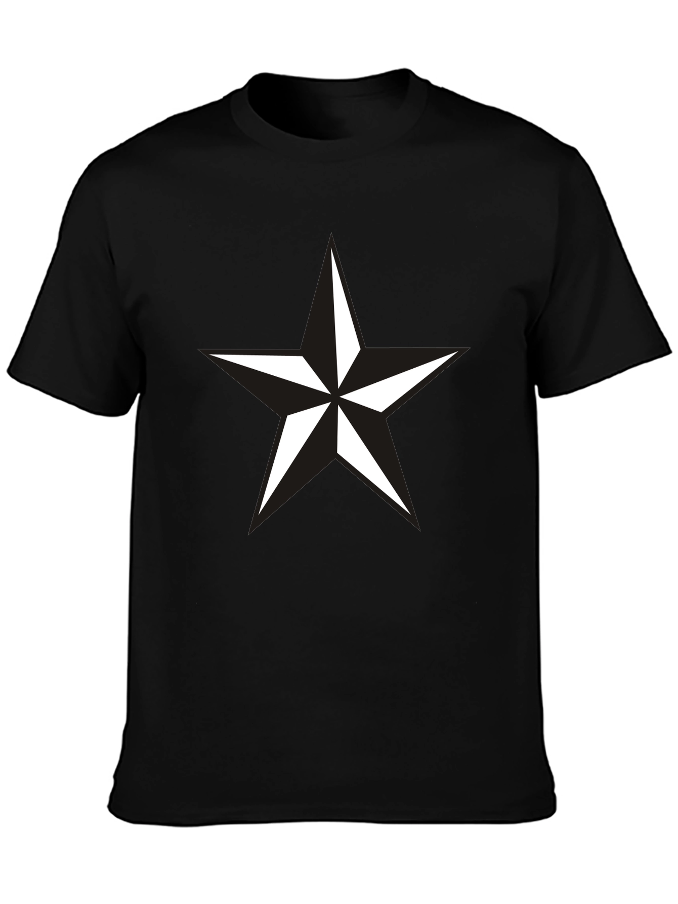 Black Star Graphic Mens T-Shirt