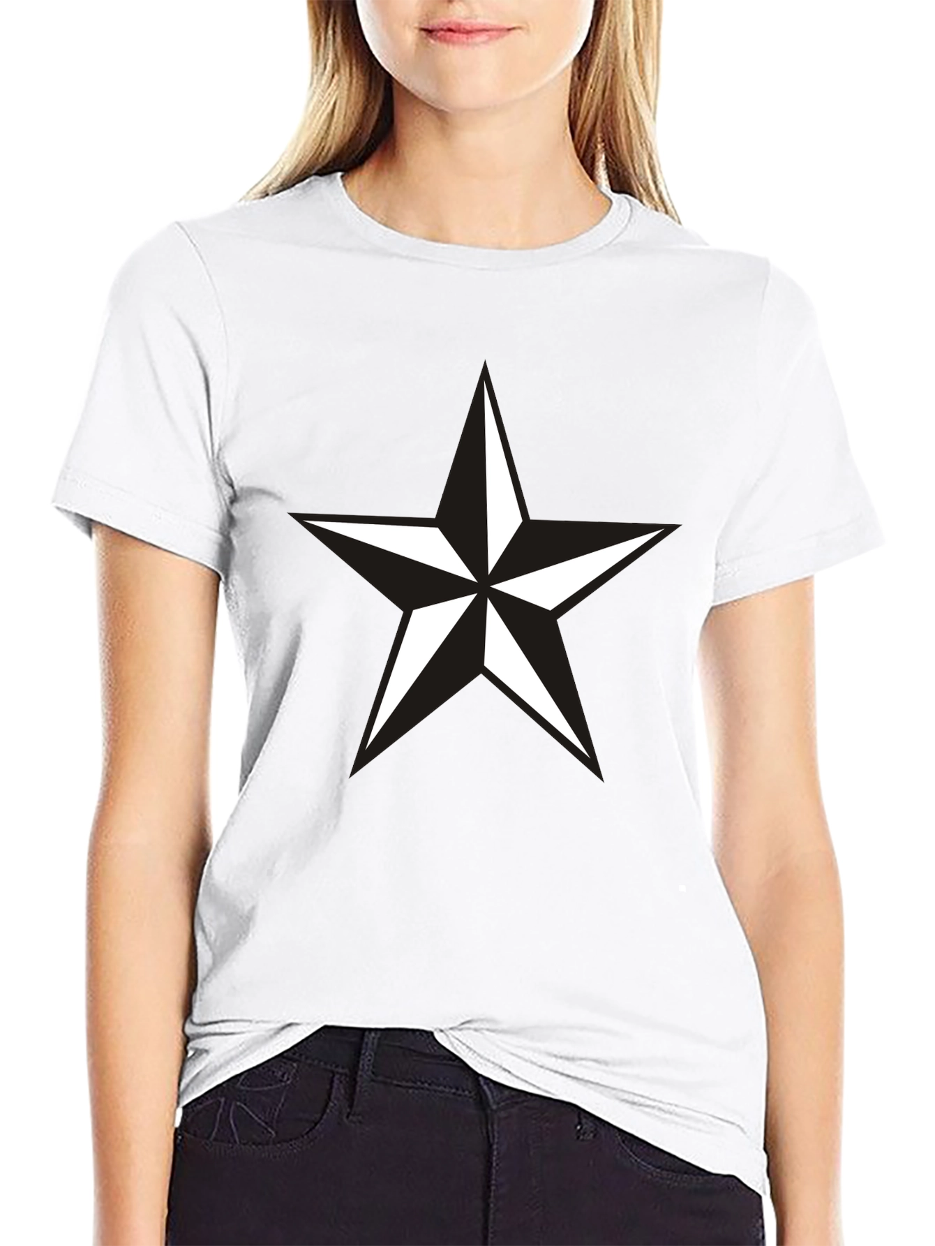Black Star Graphic Mens T-Shirt