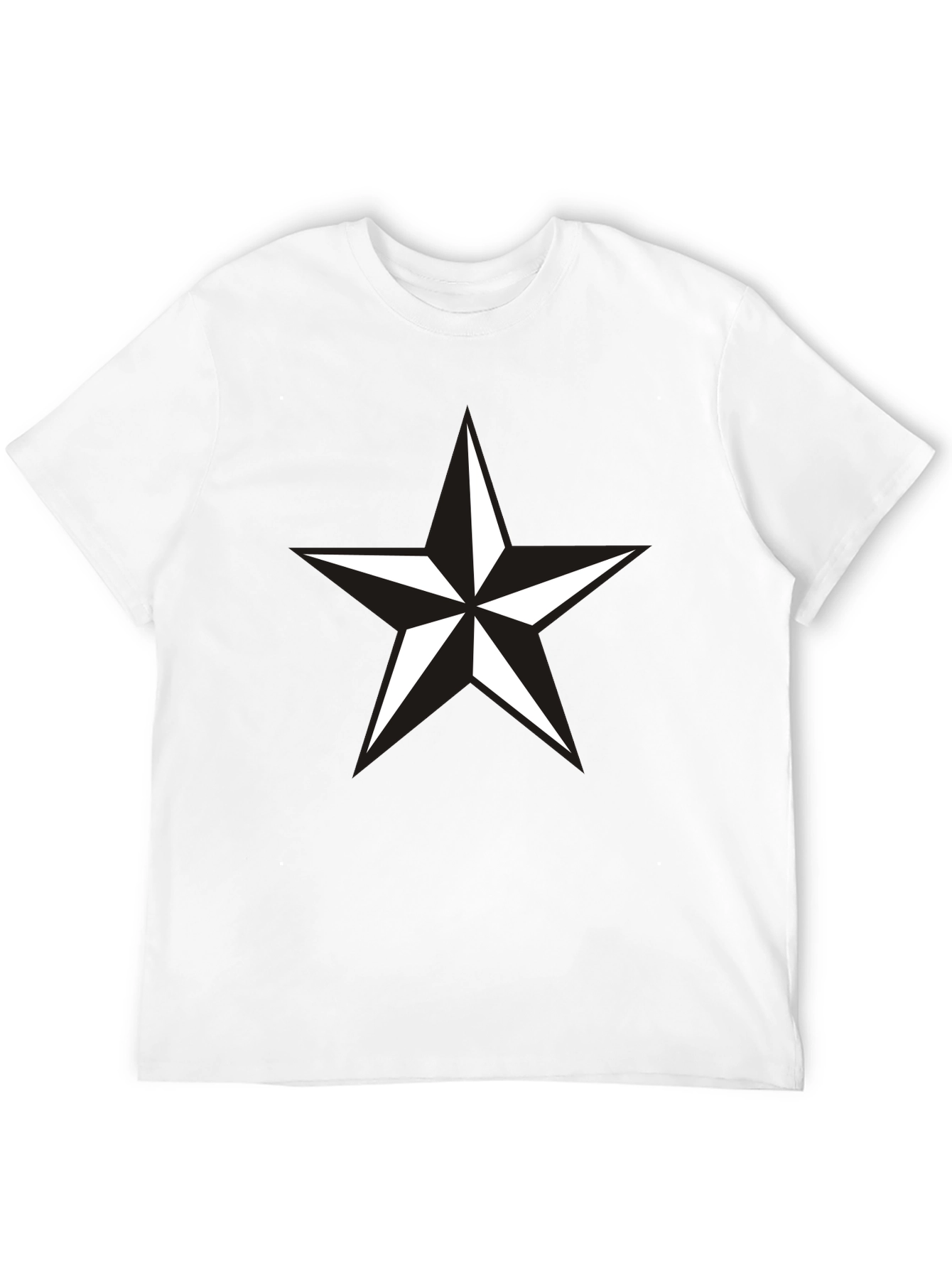 Black Star Graphic Mens T-Shirt