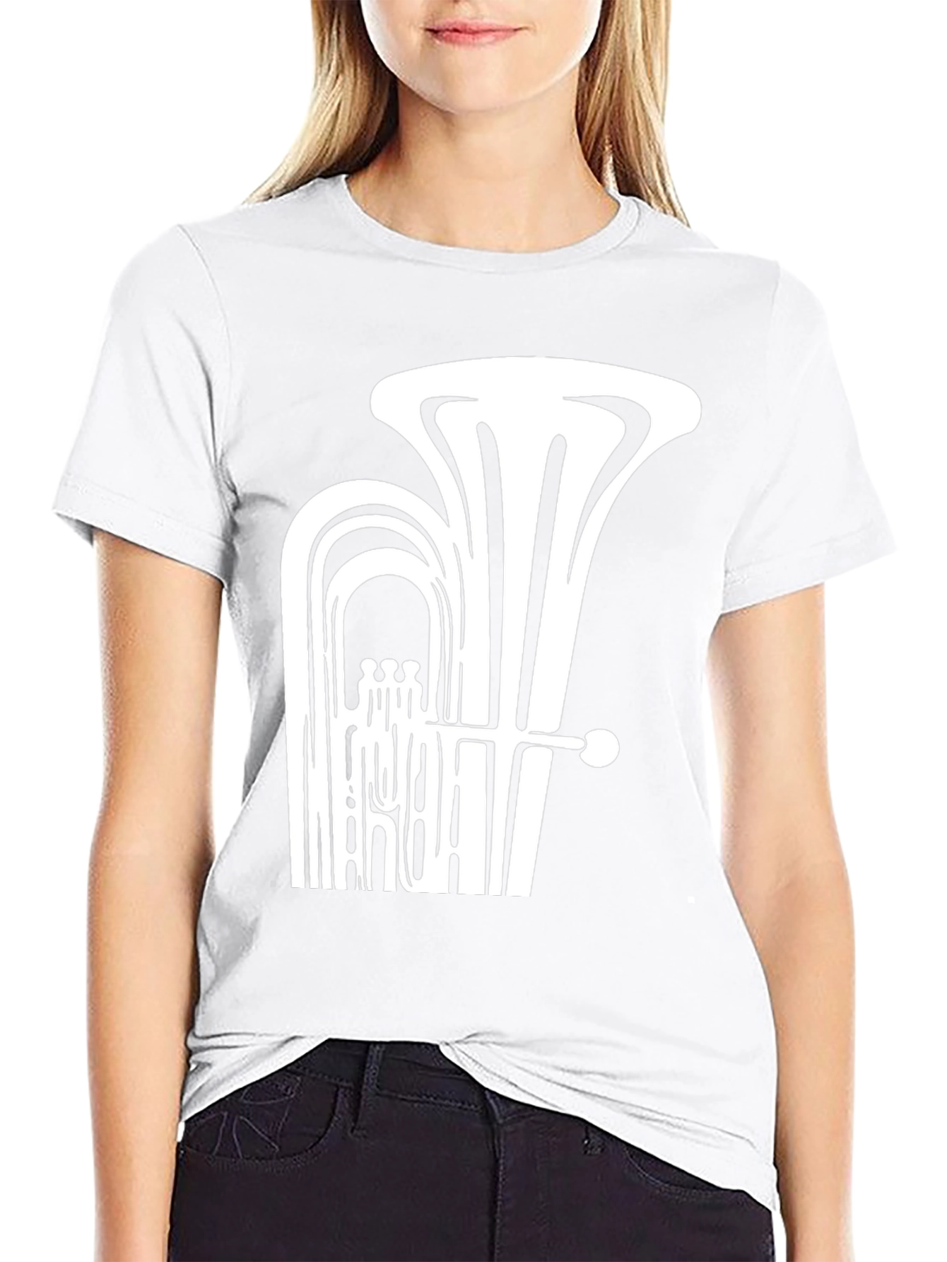 Tuba Graphic T-Shirt - Black Music Lover Tee