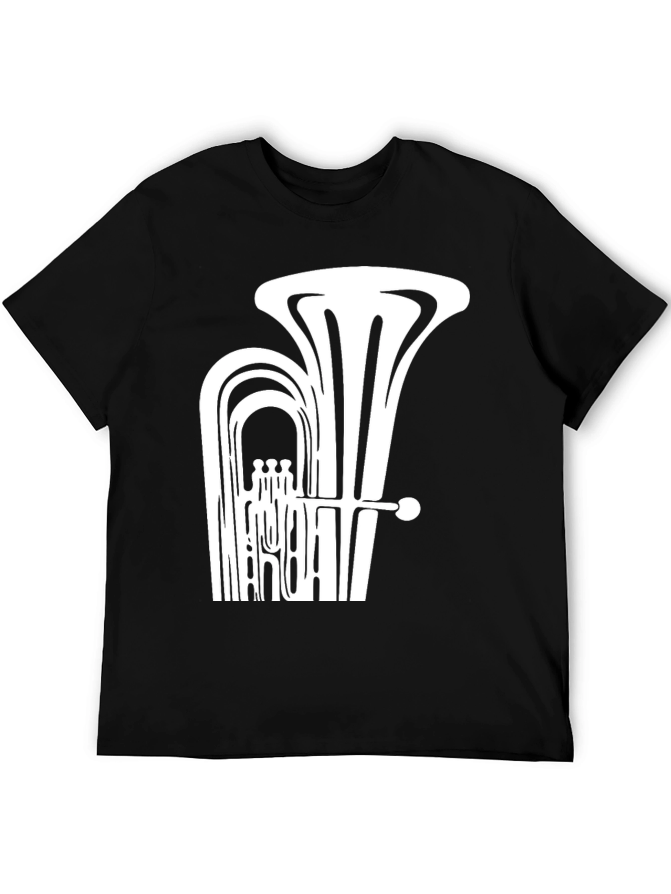 Tuba Graphic T-Shirt - Black Music Lover Tee