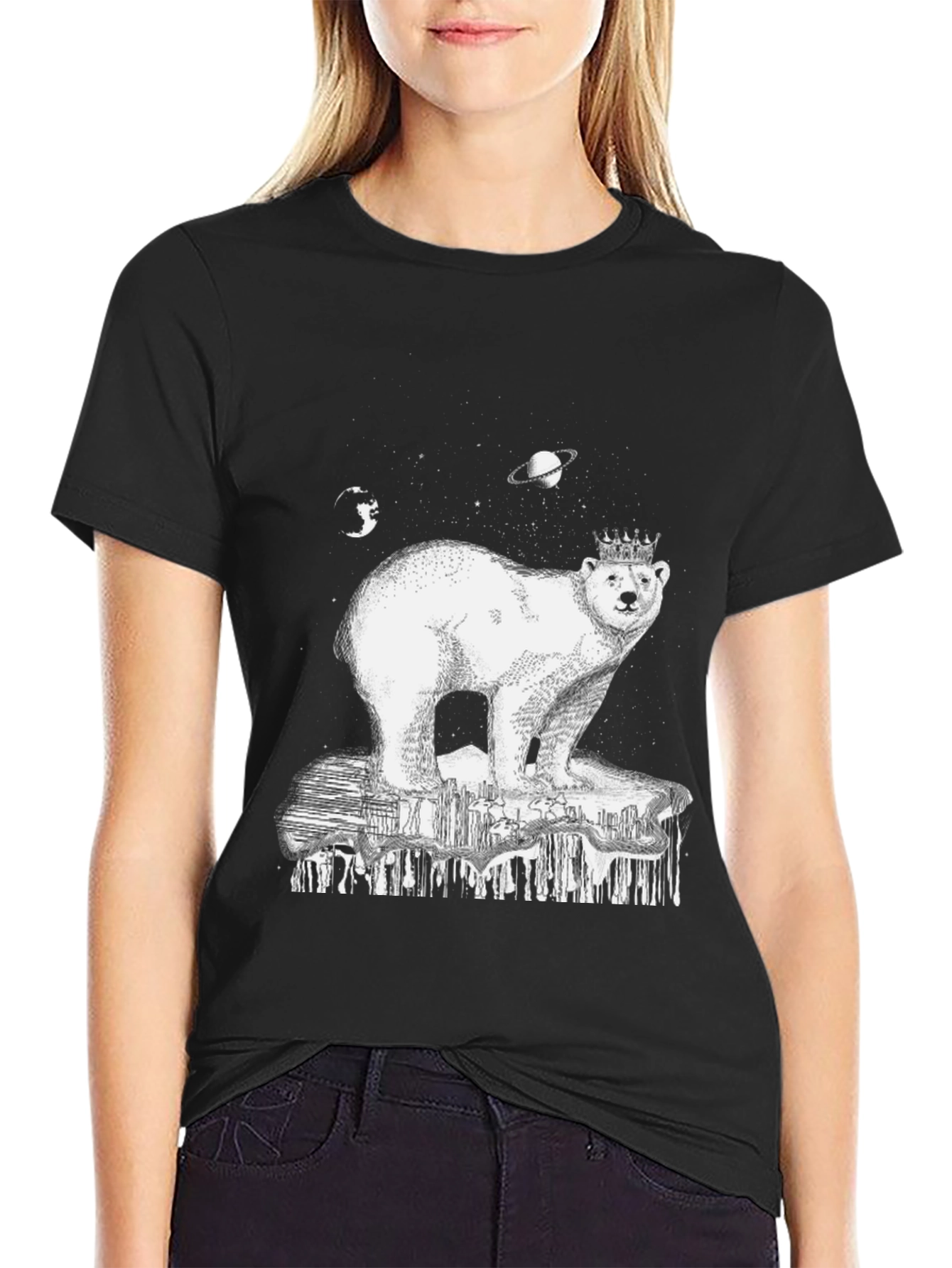 Cosmic Polar Bear T-Shirt