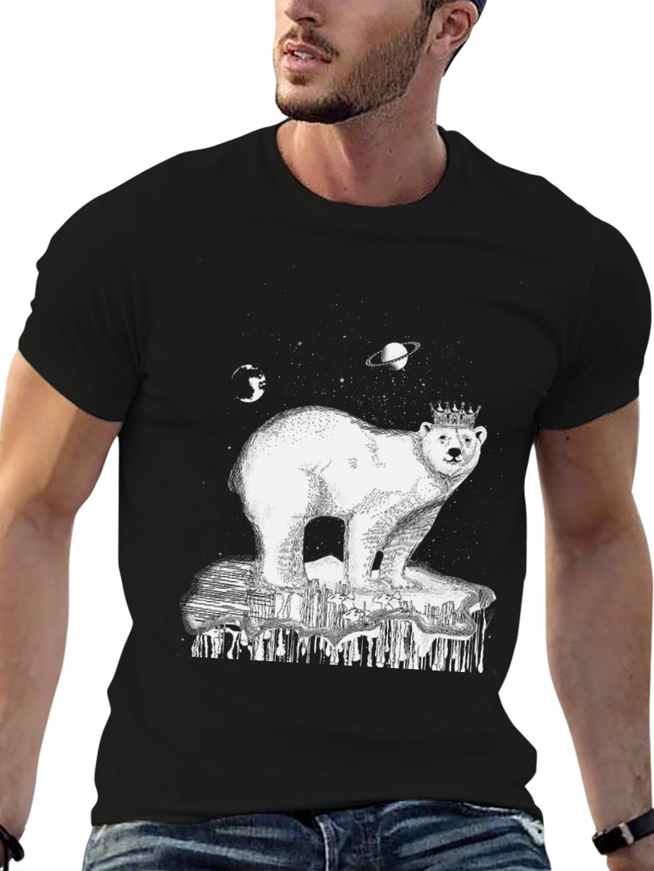 Cosmic Polar Bear T-Shirt