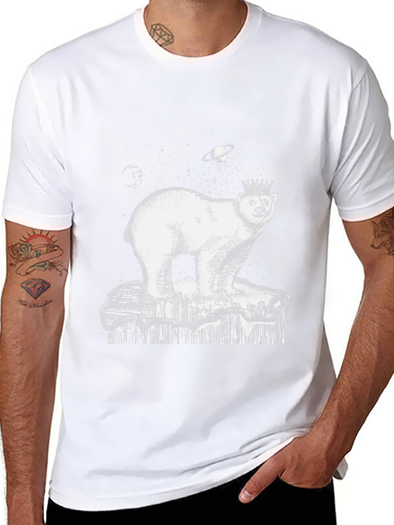 Cosmic Polar Bear T-Shirt