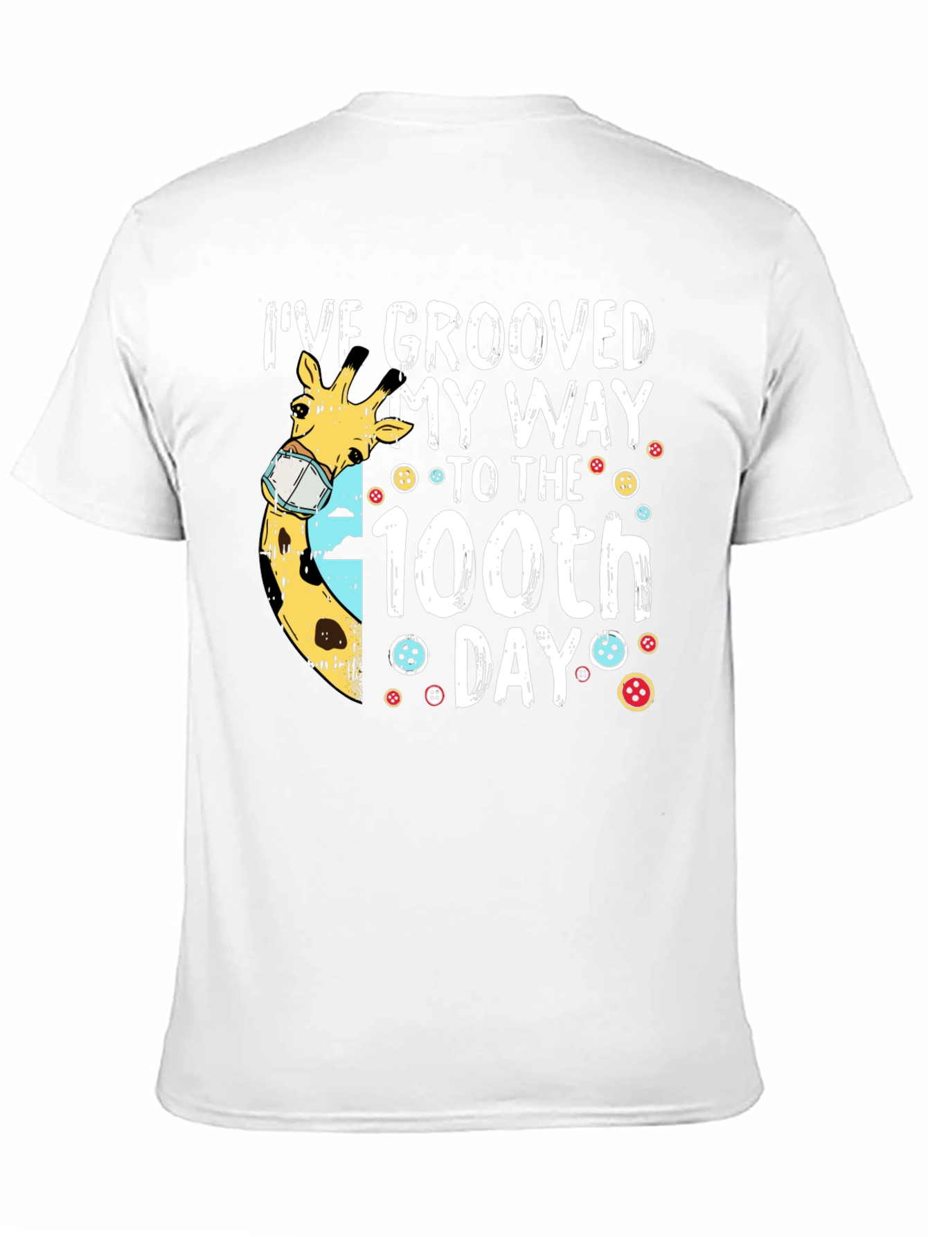 Groovy 100th Day Giraffe Tee