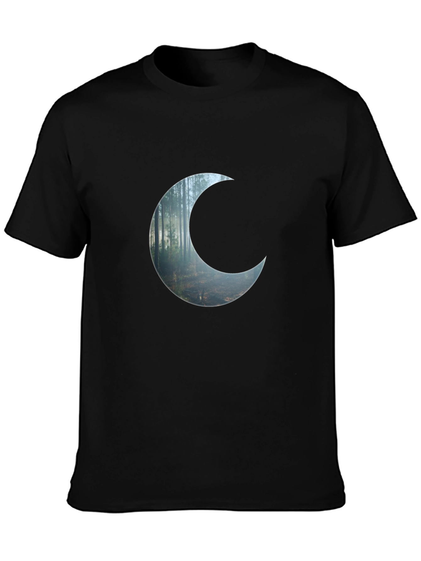 Crescent Forest Black T-Shirt