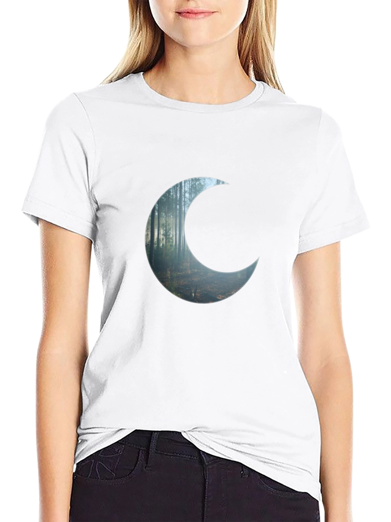 Crescent Forest Black T-Shirt