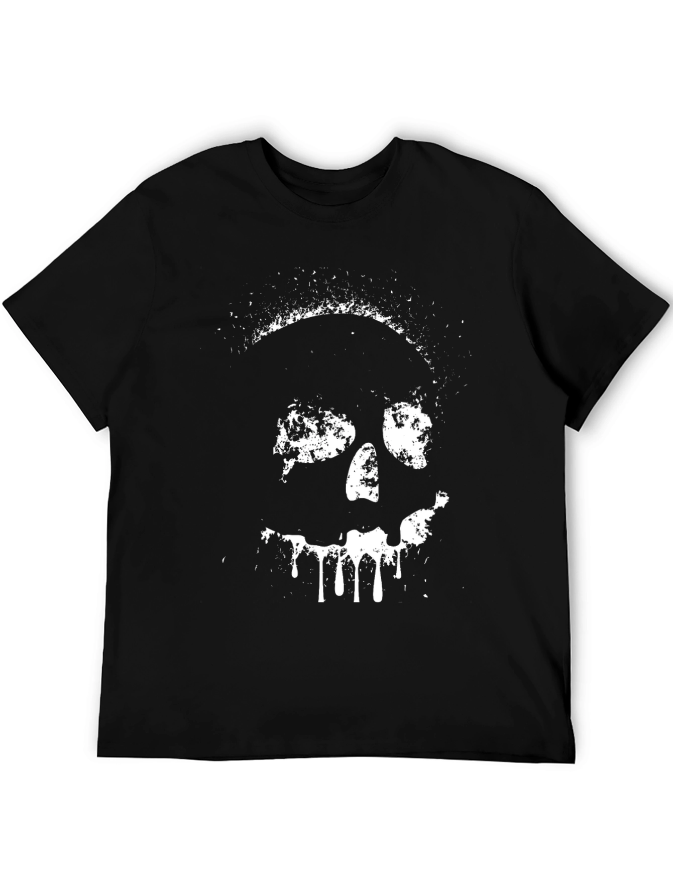 Skull Graphic Black T-Shirt - Edgy Style