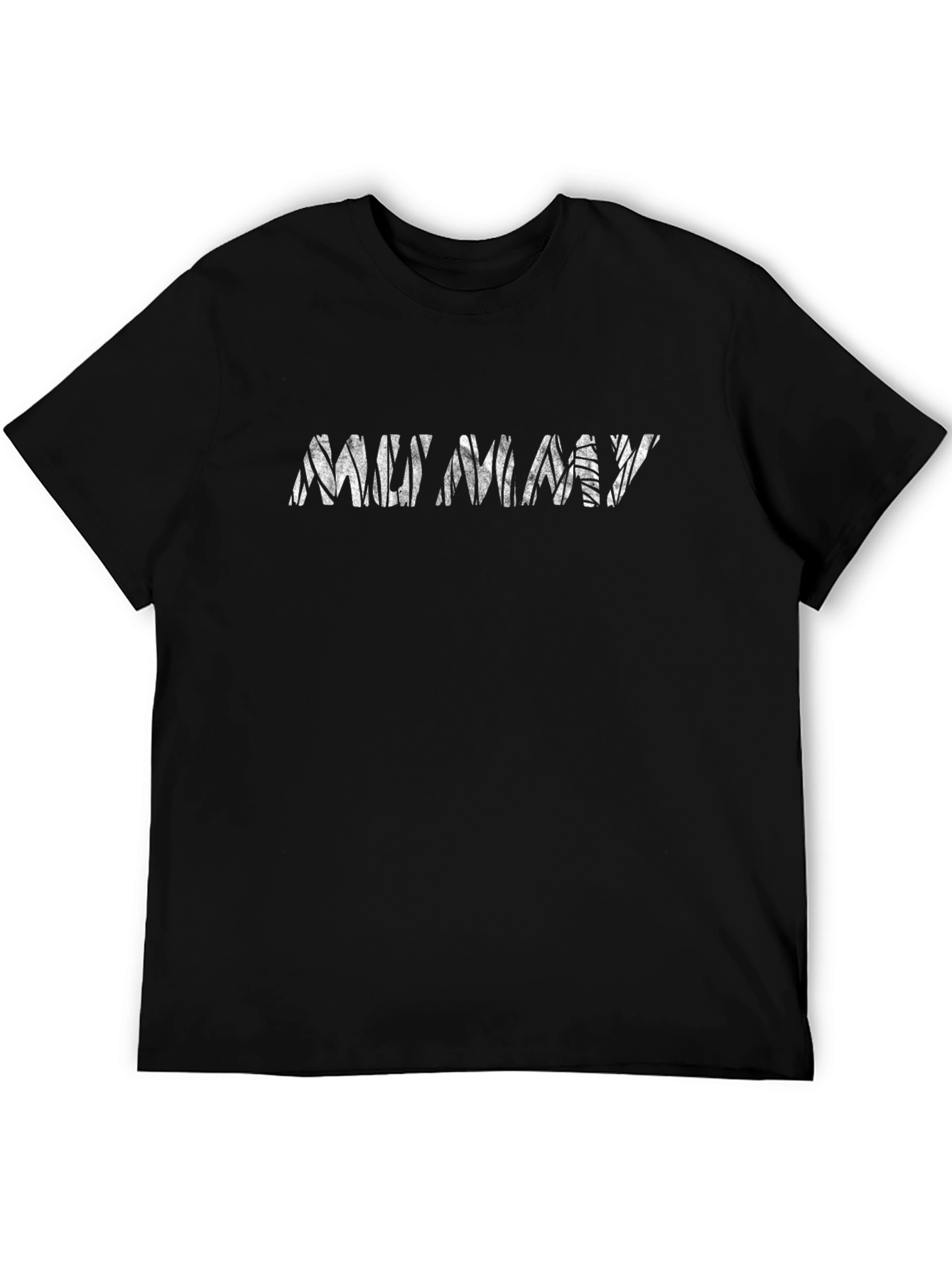 Mummy Graphic Print Black T-Shirt