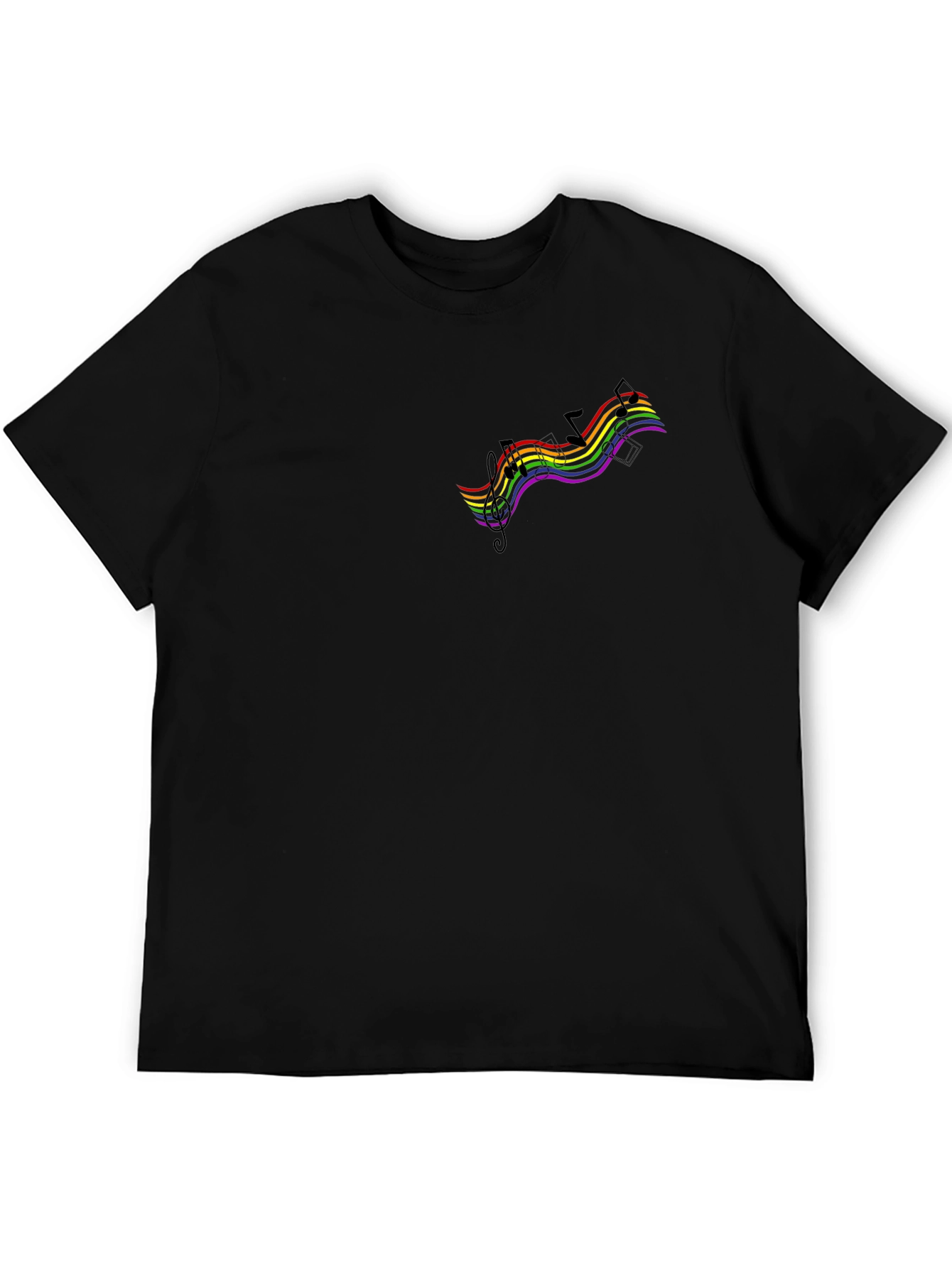 Rainbow Music Notes T-Shirt
