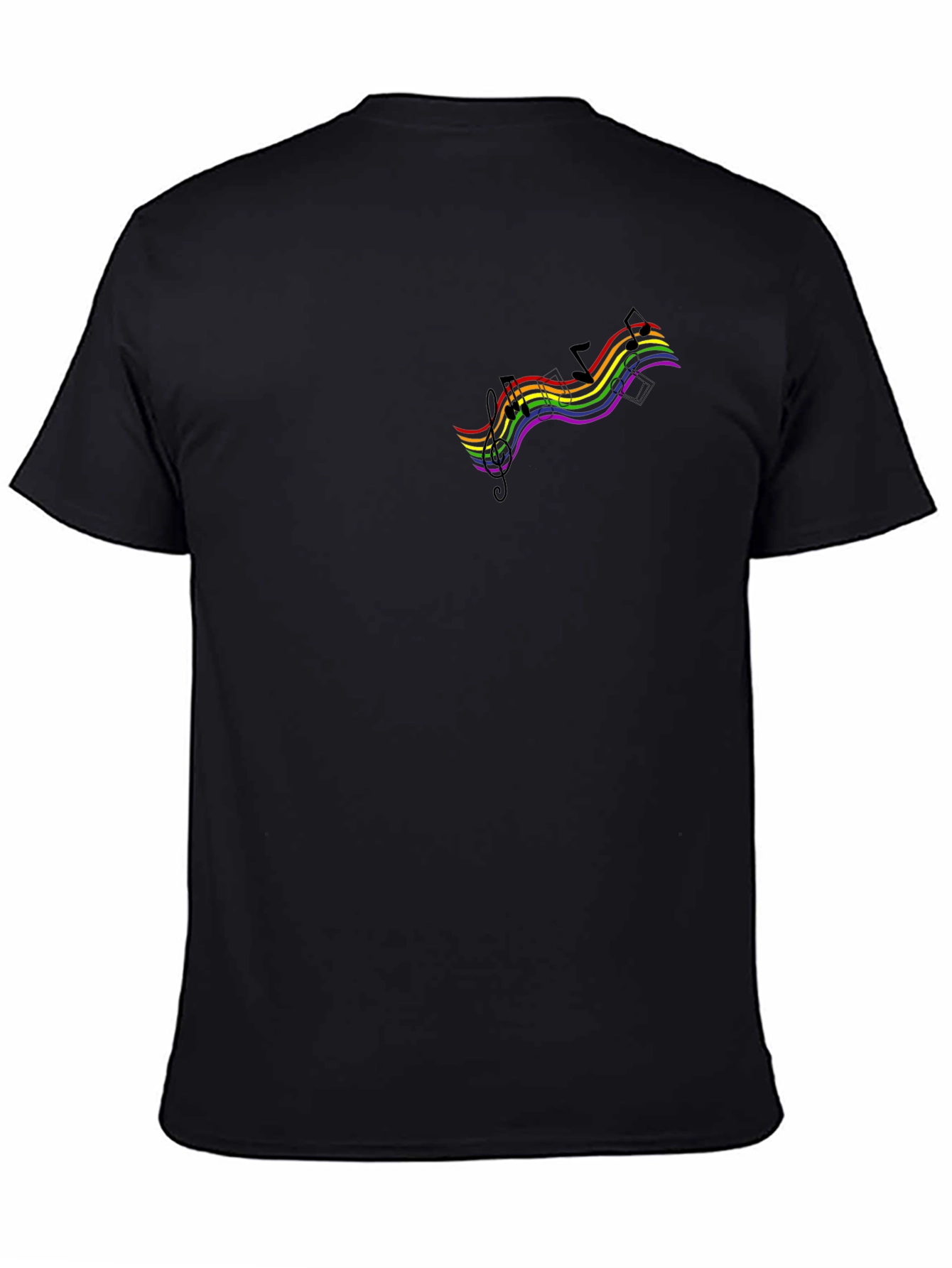 Rainbow Music Notes T-Shirt