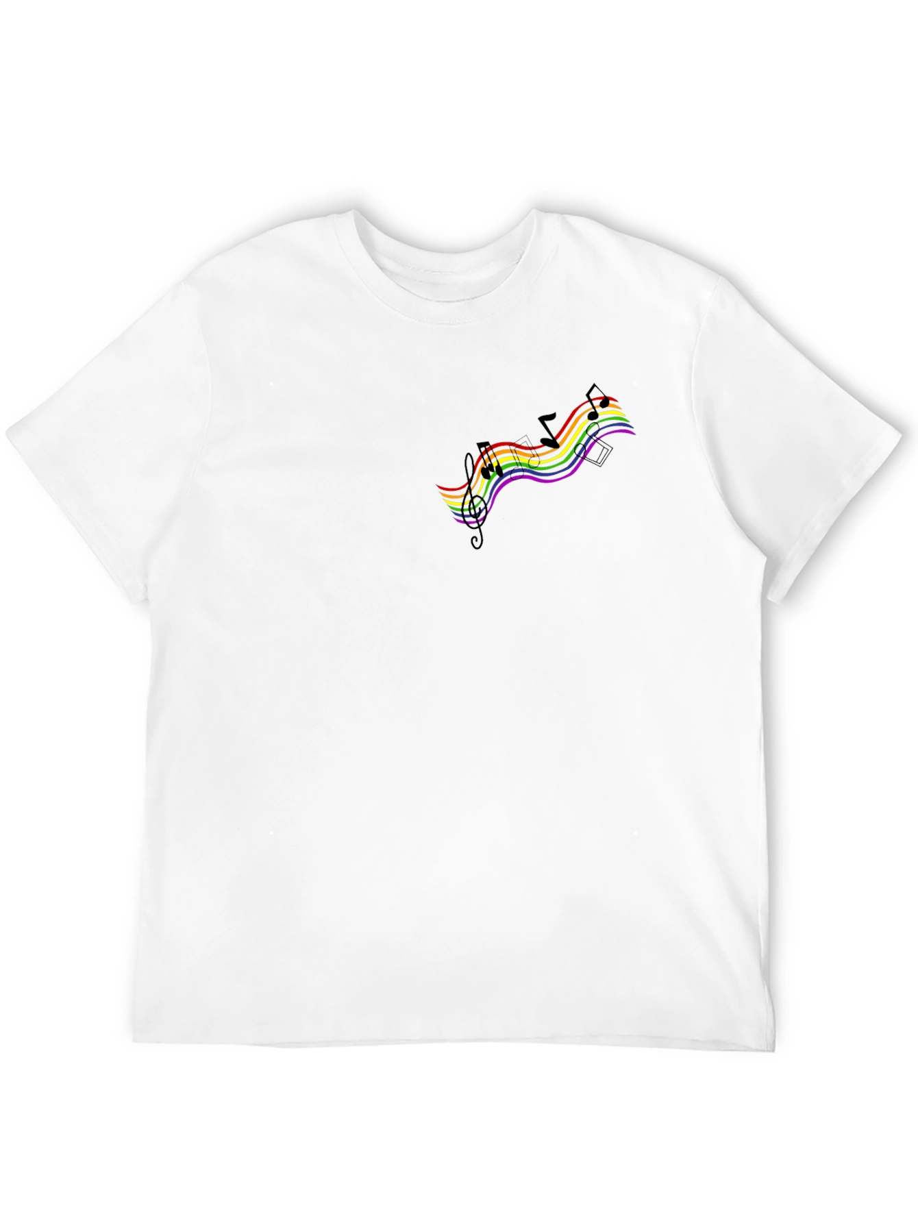 Rainbow Music Notes T-Shirt