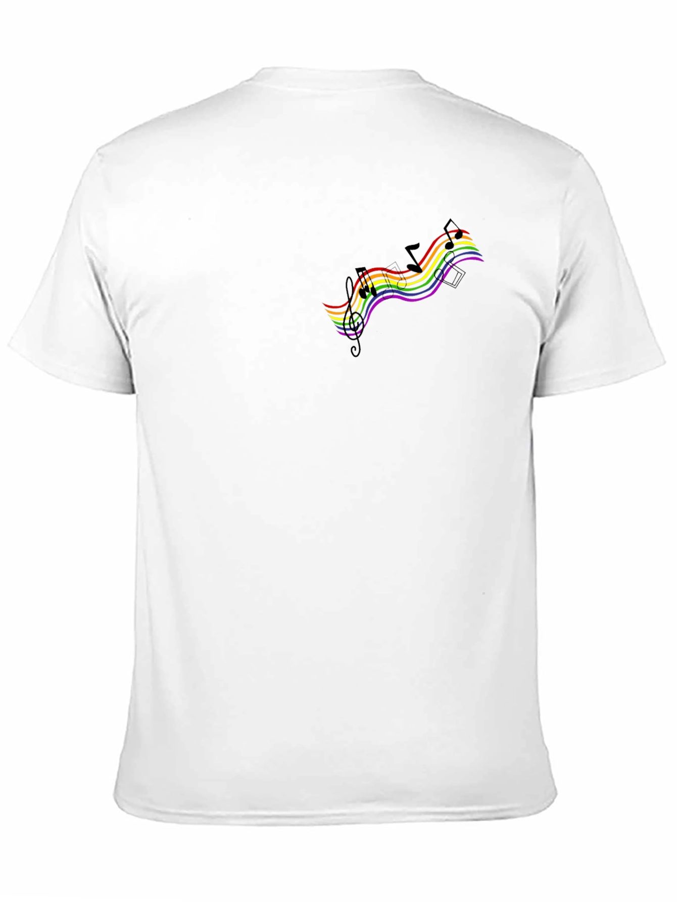 Rainbow Music Notes T-Shirt
