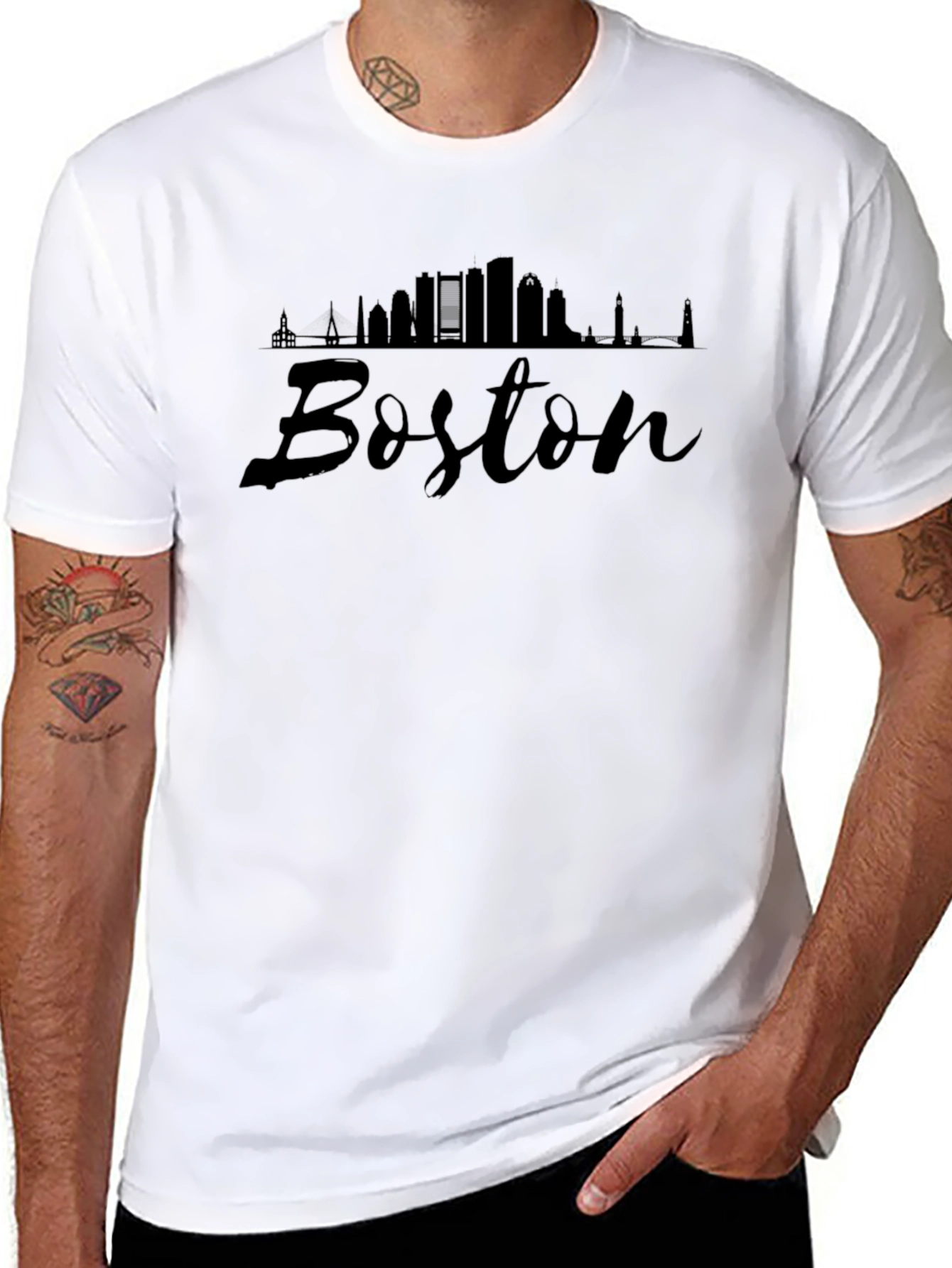Boston Skyline T-Shirt - City Pride Tee