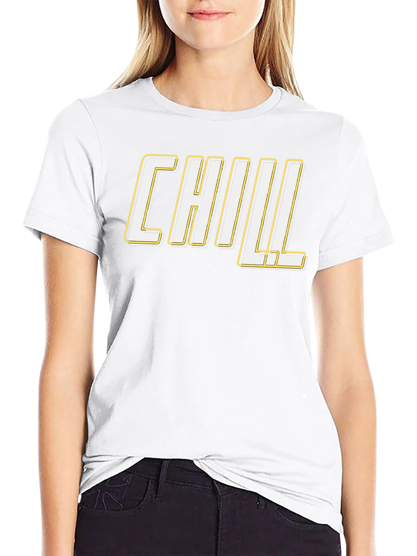 Chill Graphic Tee - Black Casual T-Shirt