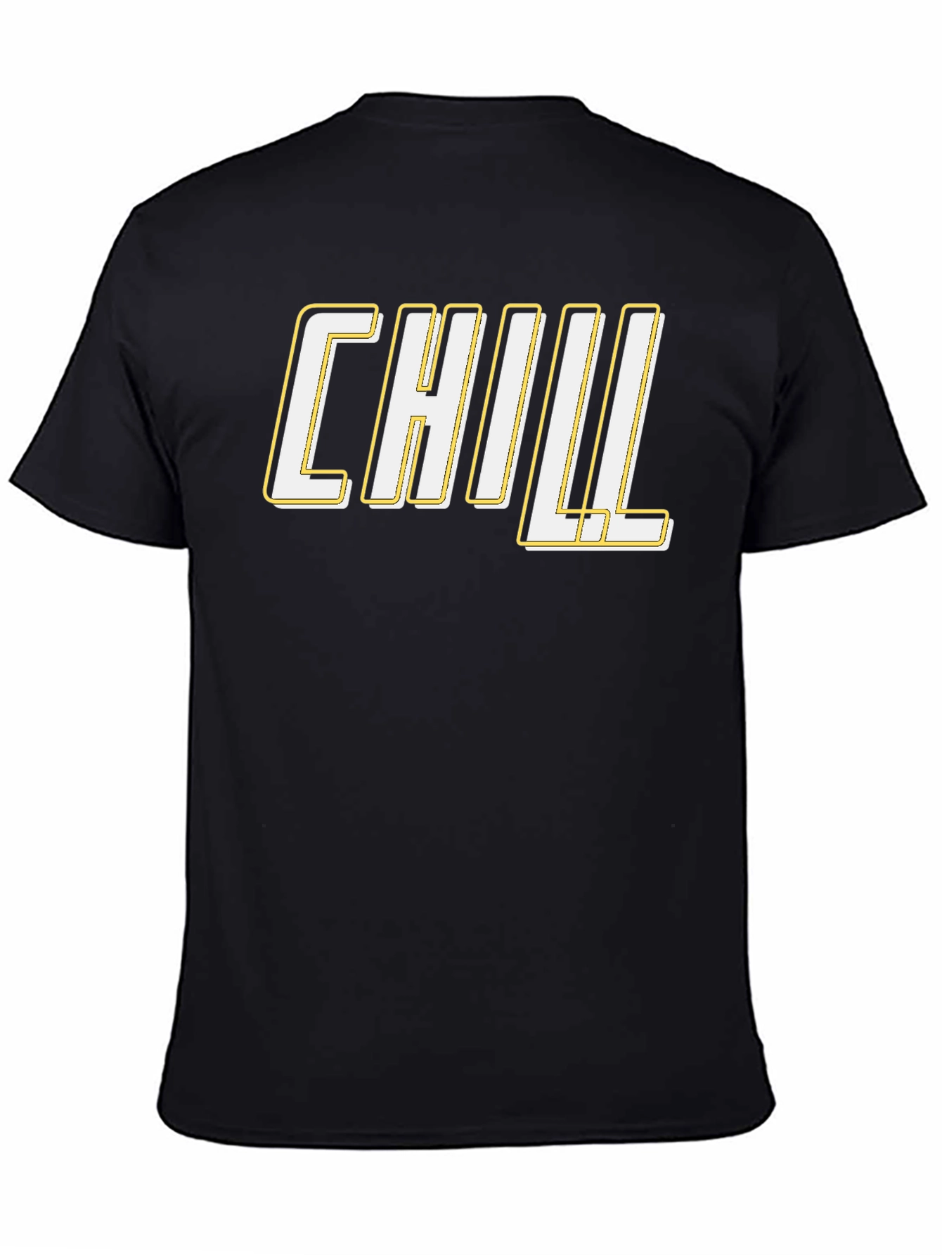 Chill Graphic Tee - Black Casual T-Shirt