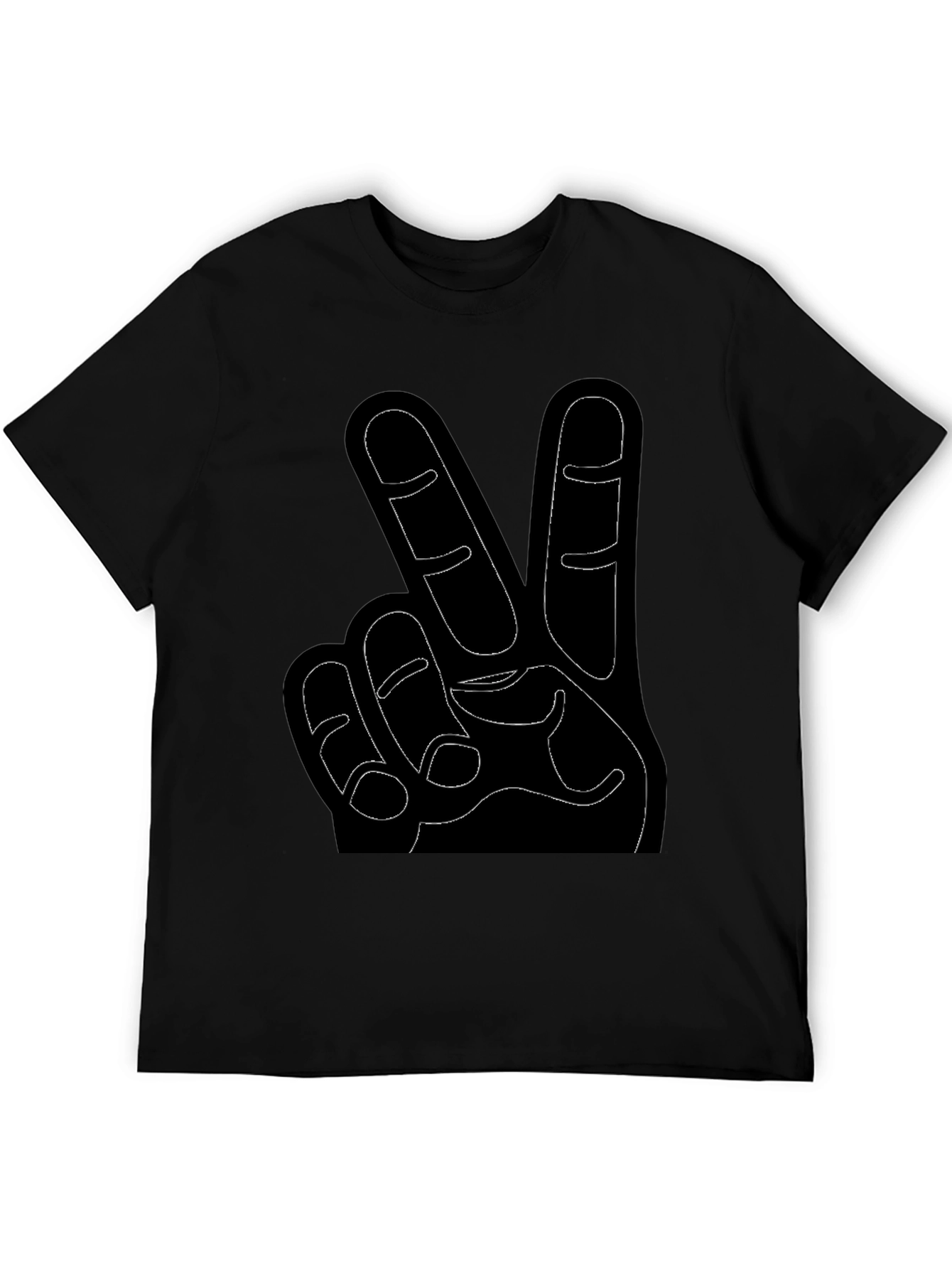 Peace Sign Black T-Shirt