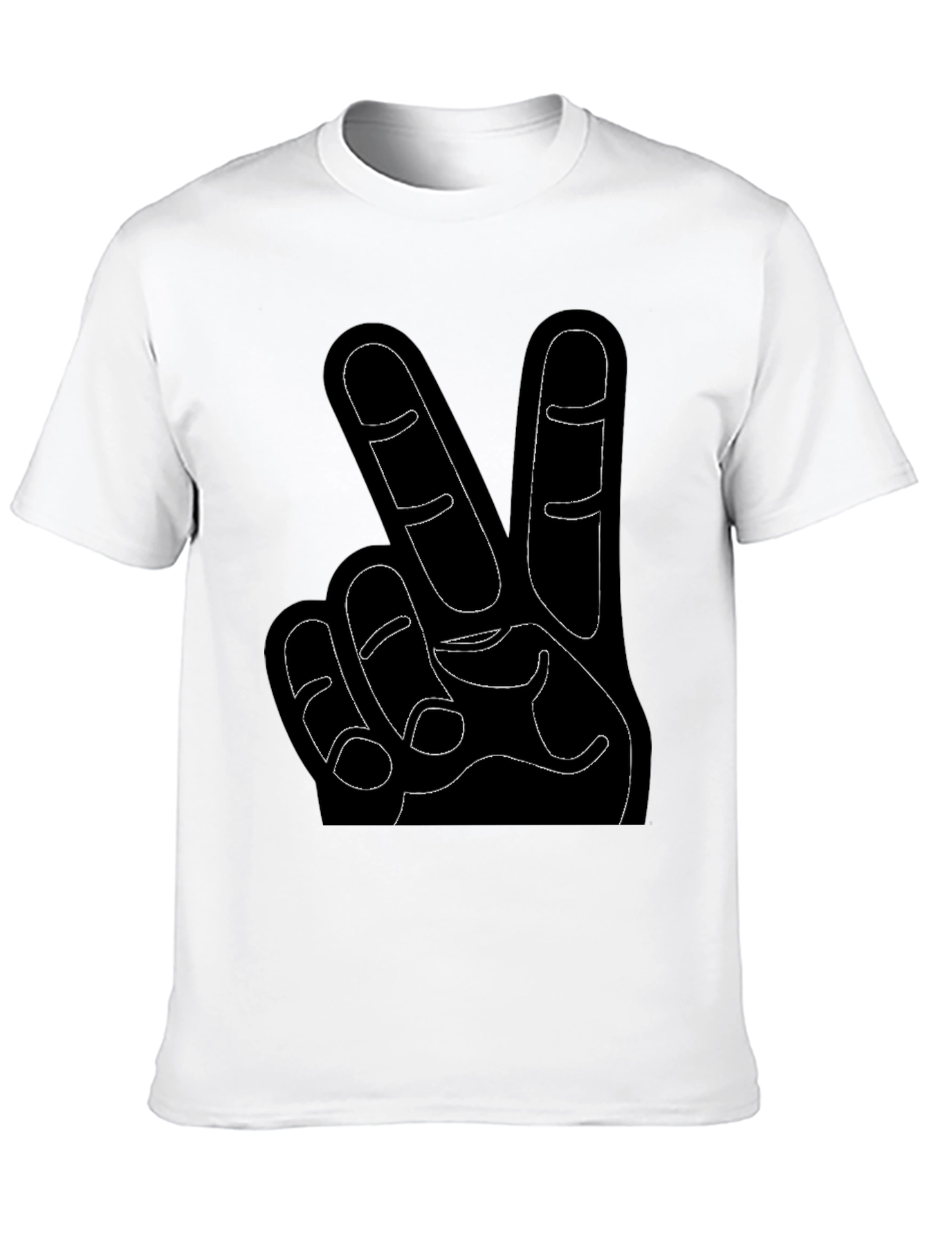 Peace Sign Black T-Shirt