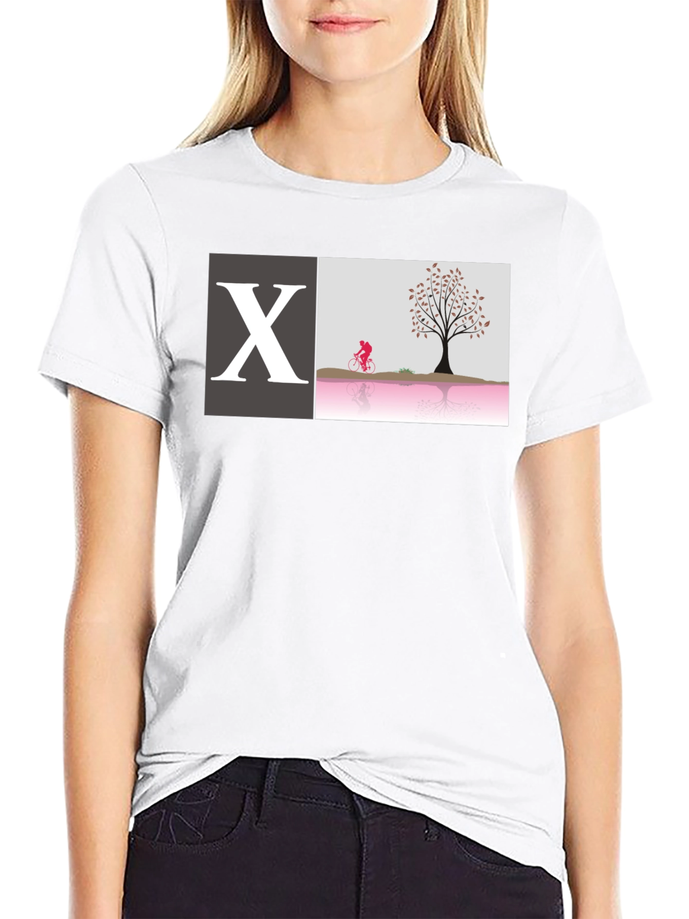 X Biking Scene Graphic Tee