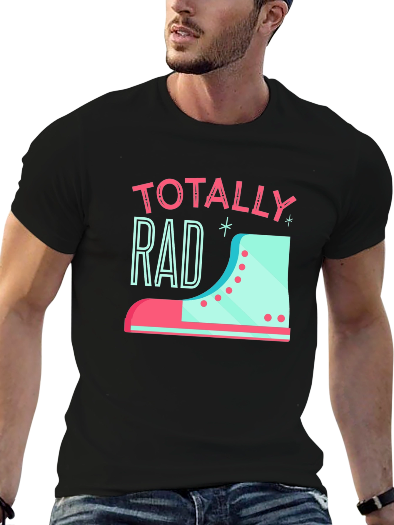 Totally Rad Retro Roller Skate T-Shirt