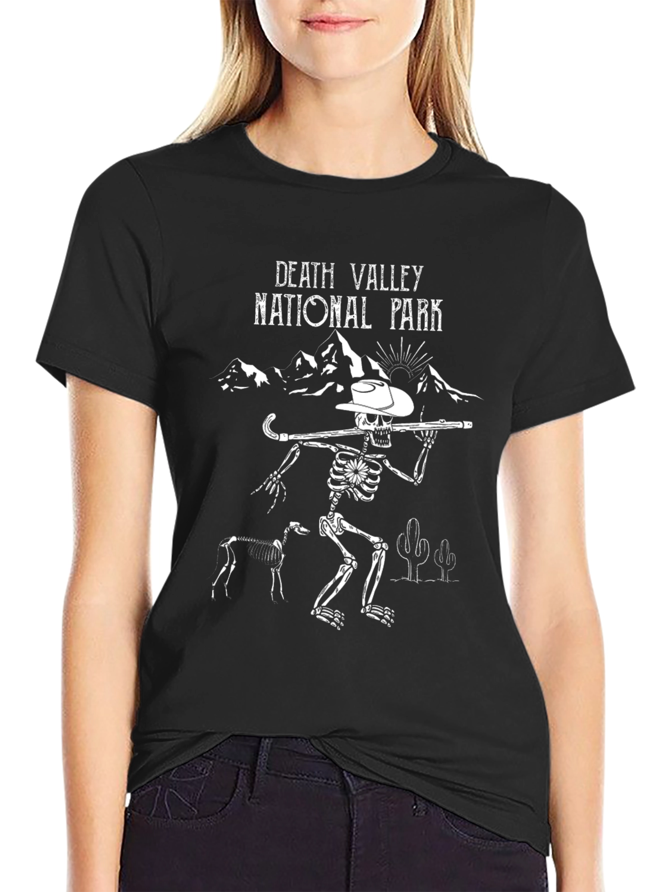 Death Valley National Park Skeleton Graphic Tee