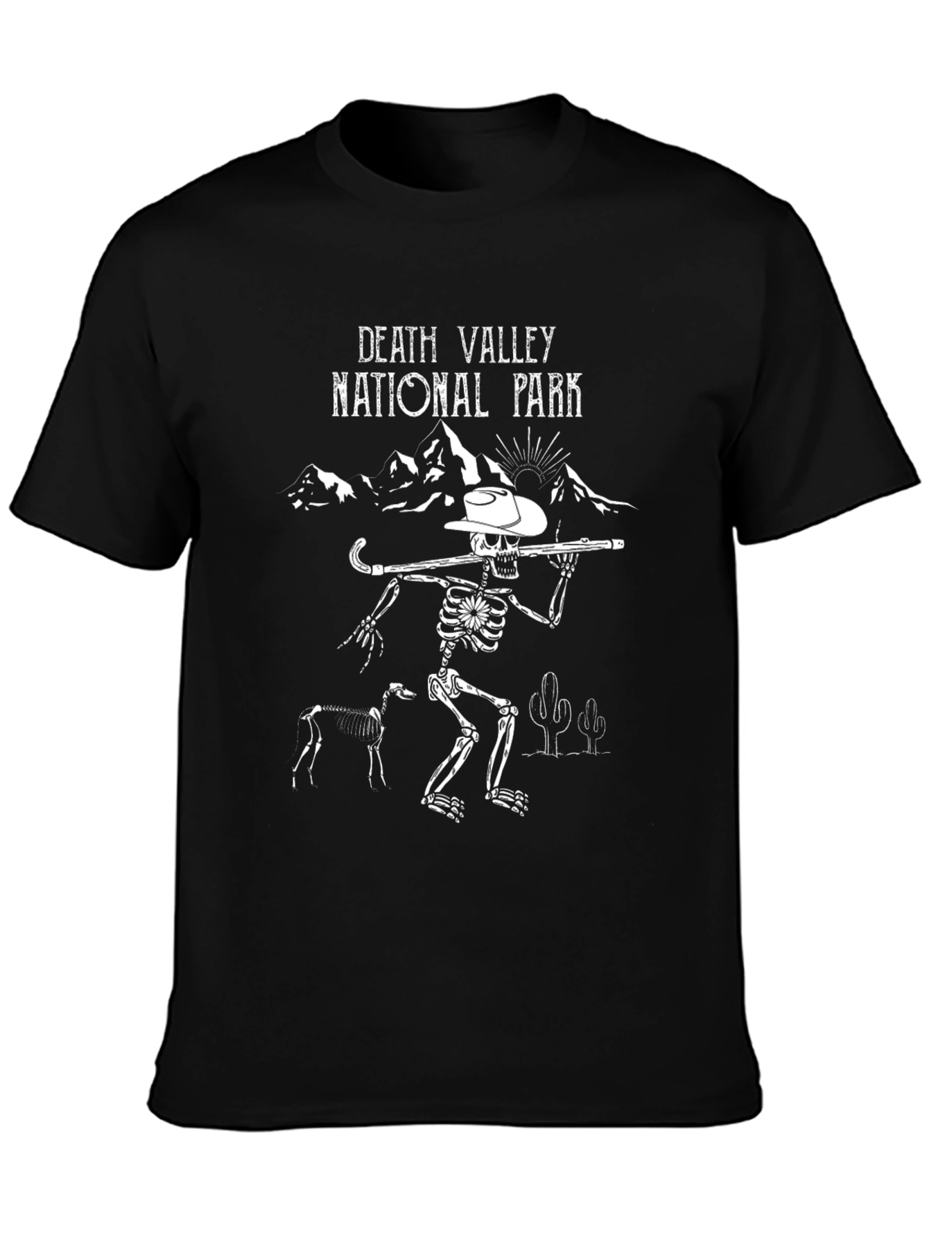 Death Valley National Park Skeleton Graphic Tee