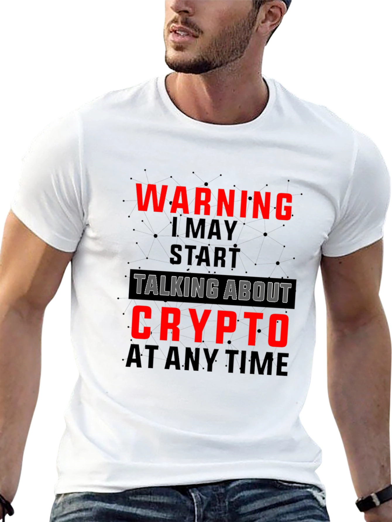 Warning May Talk Crypto T-Shirt