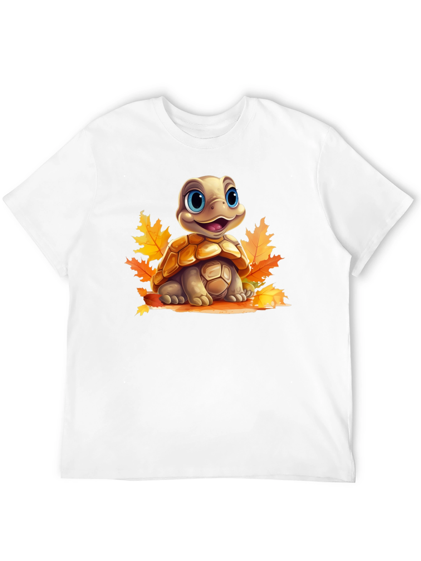 Turtle in Leaves Graphic Tee