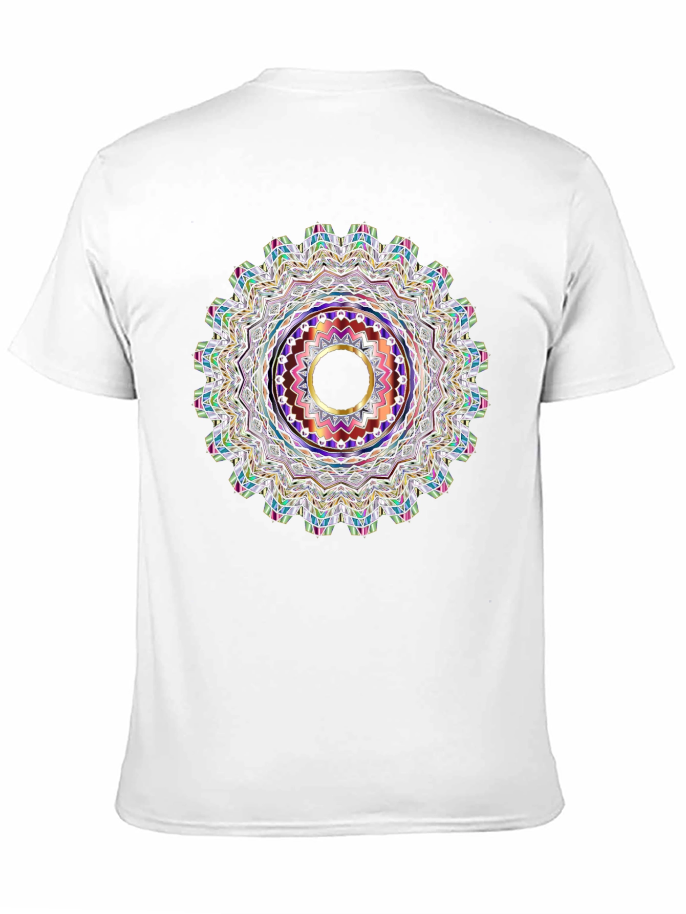 Black Tee with Mandala Graphic