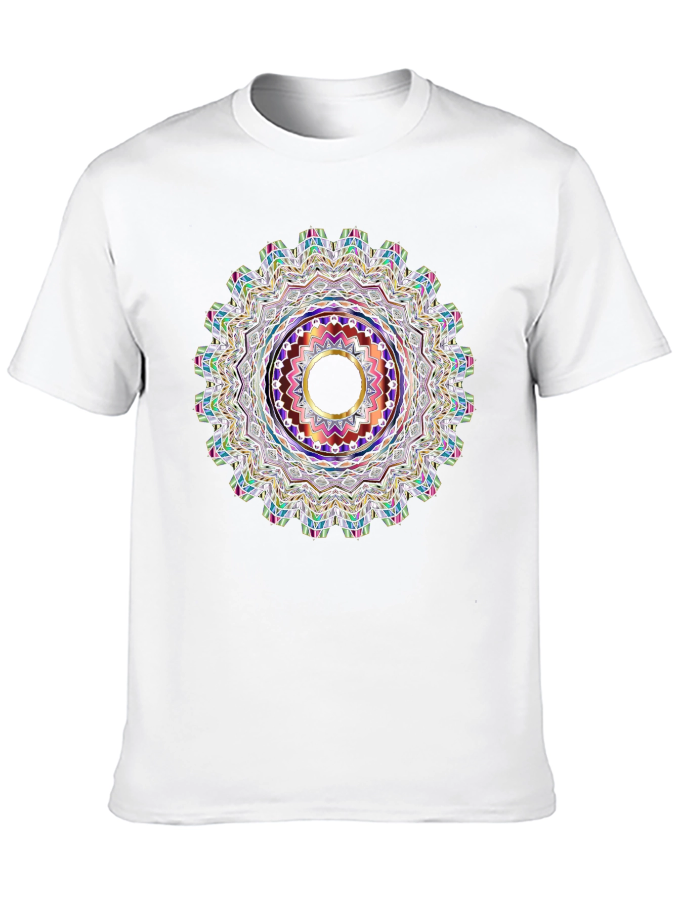 Black Tee with Mandala Graphic